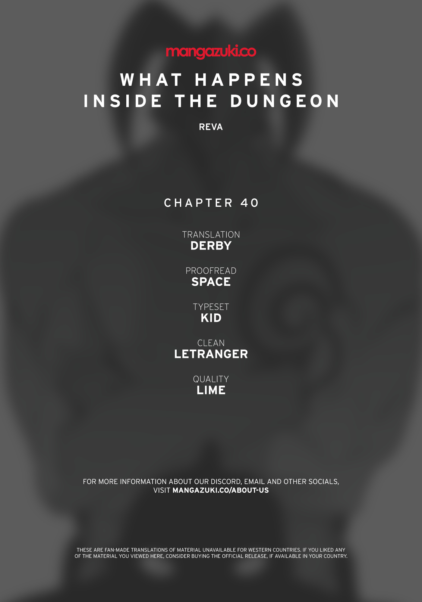 What Happens Inside the Dungeon chapter 40 page 1