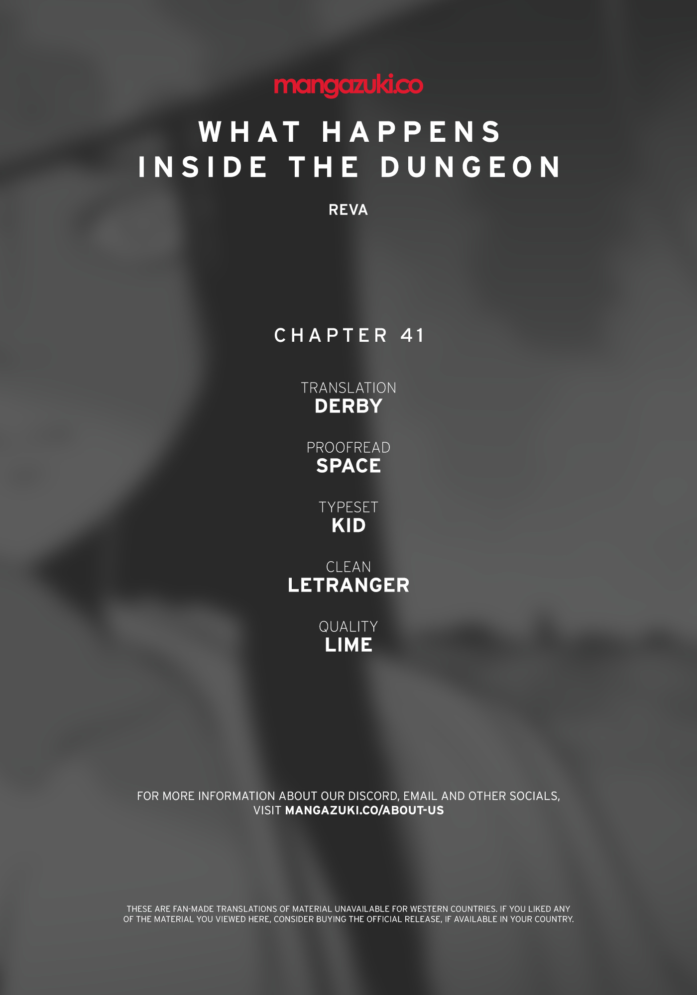 What Happens Inside the Dungeon chapter 41 page 1