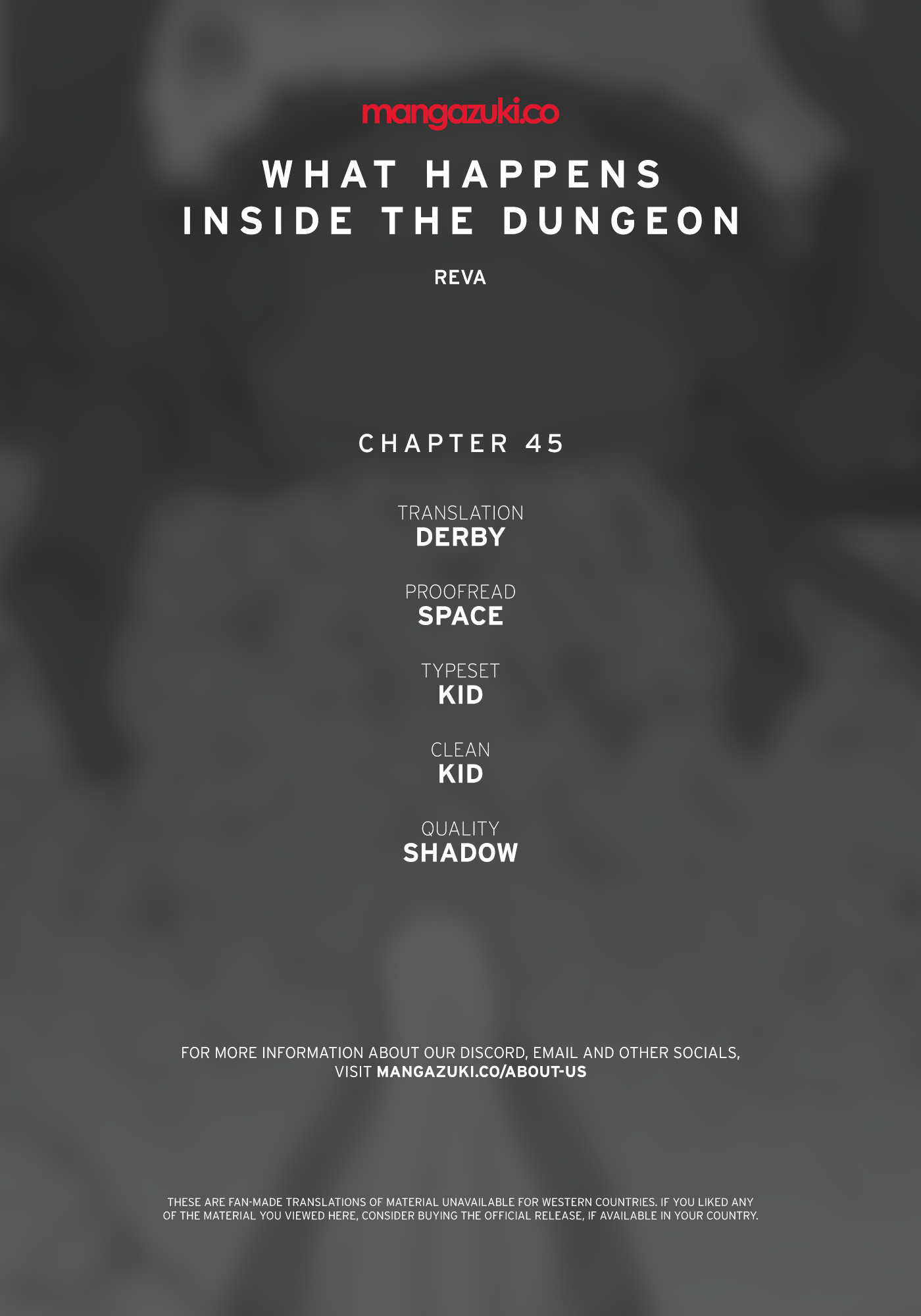 What Happens Inside the Dungeon chapter 45 page 1