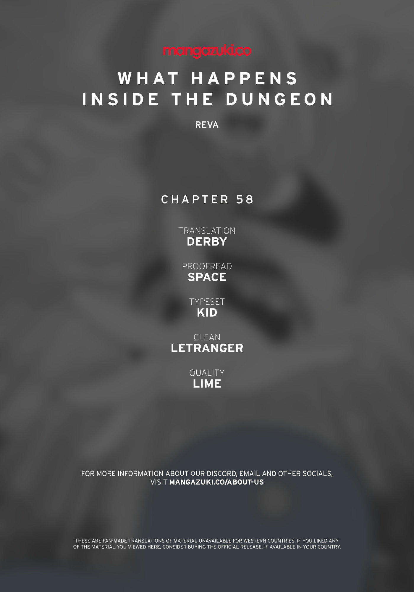 What Happens Inside the Dungeon chapter 58 page 1