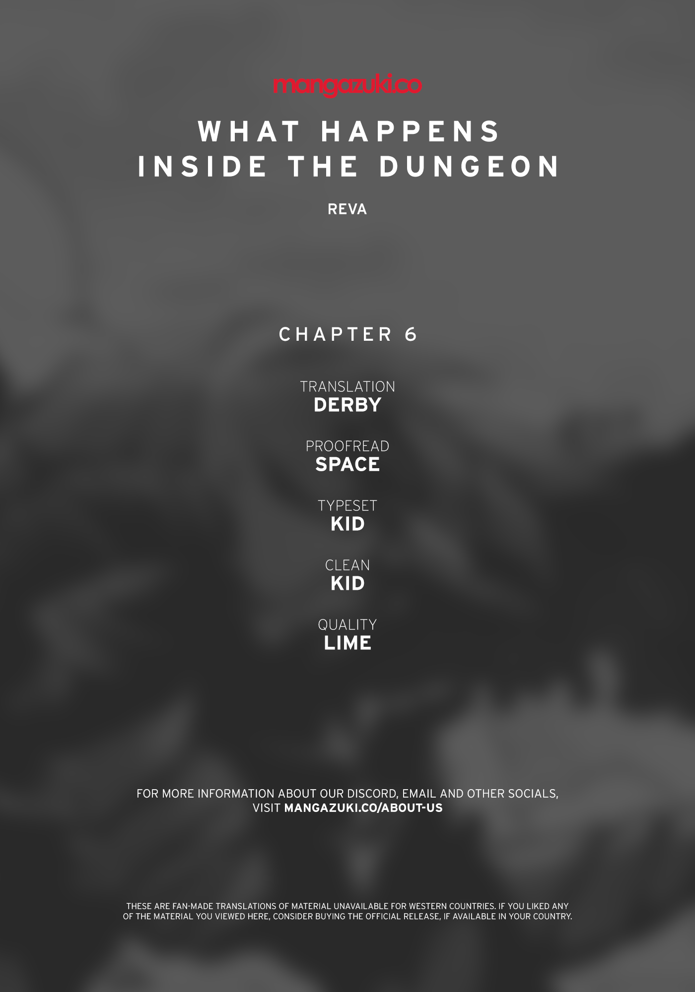 What Happens Inside the Dungeon chapter 6 page 1