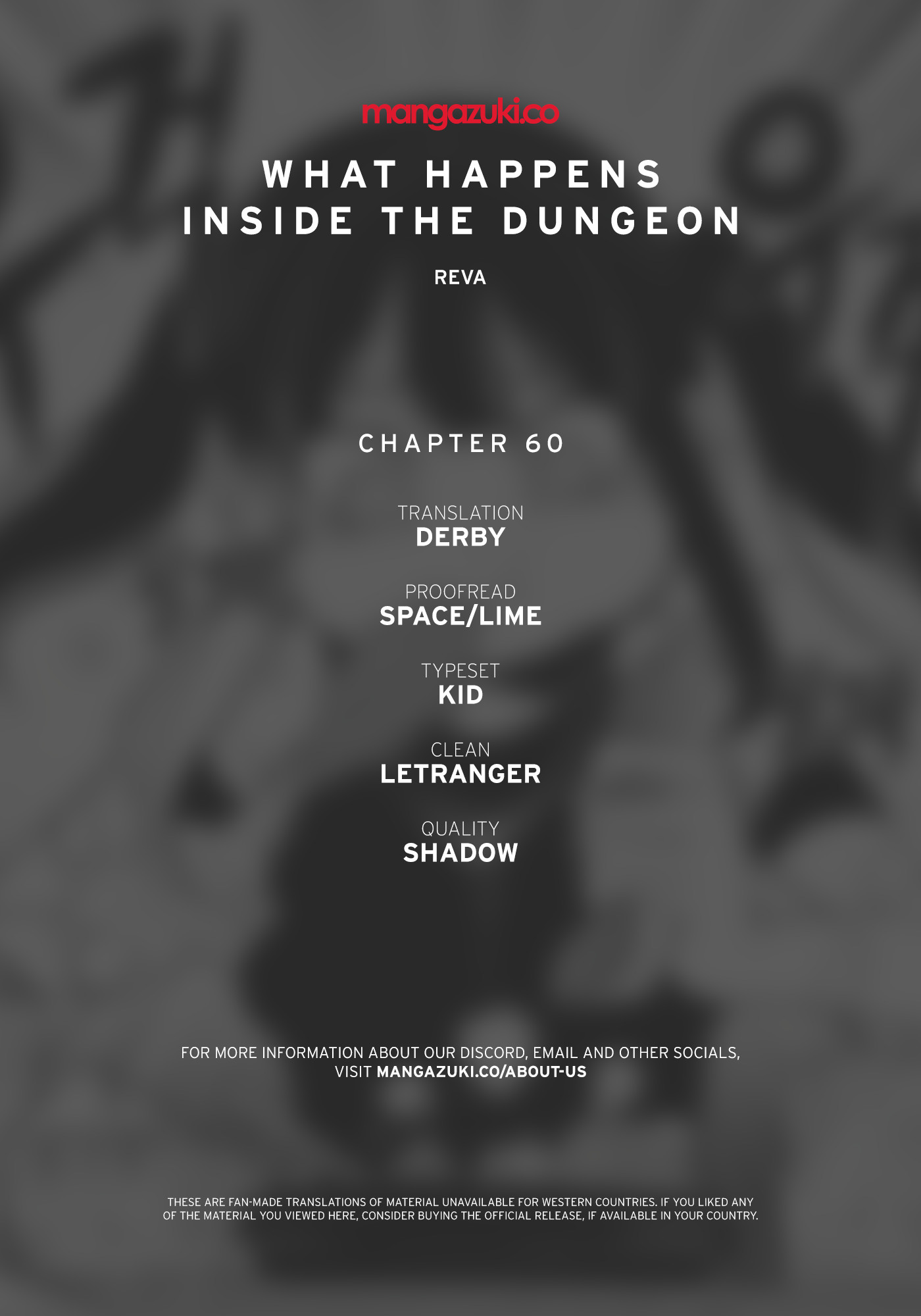 What Happens Inside the Dungeon chapter 60 page 1