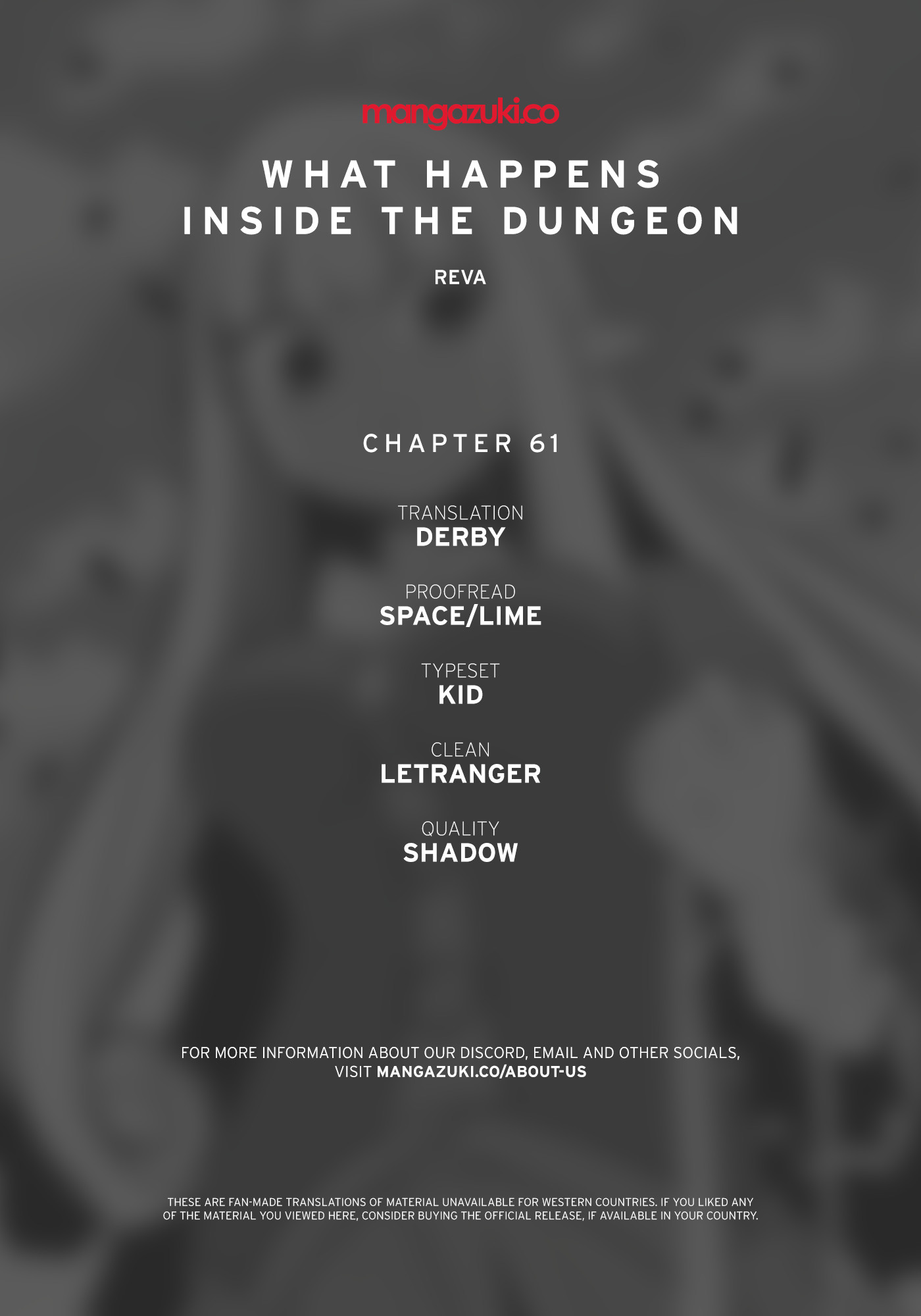 What Happens Inside the Dungeon chapter 61 page 1