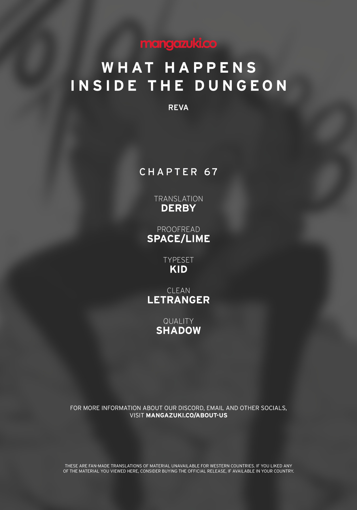 What Happens Inside the Dungeon chapter 67 page 1