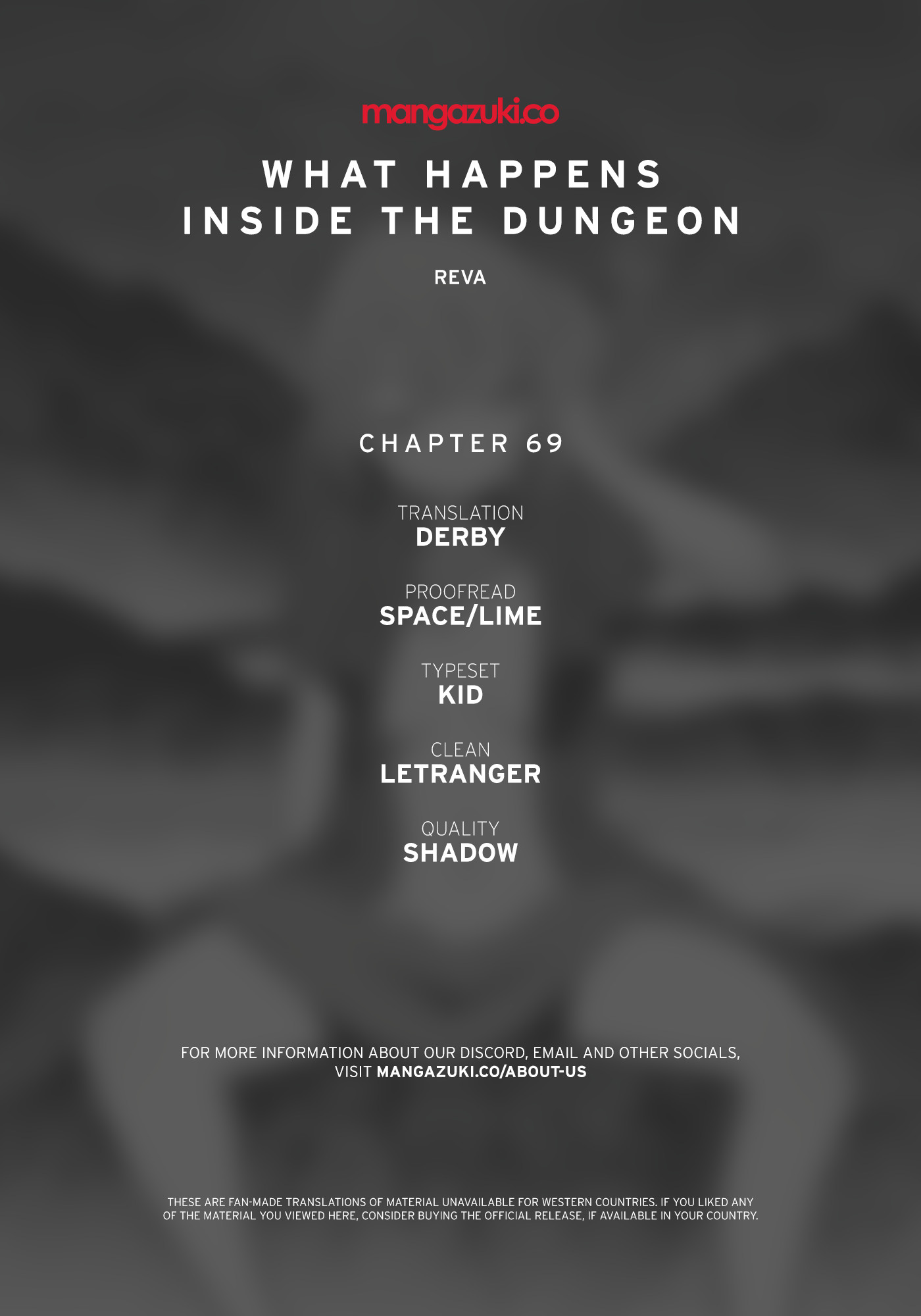 What Happens Inside the Dungeon chapter 69 page 1