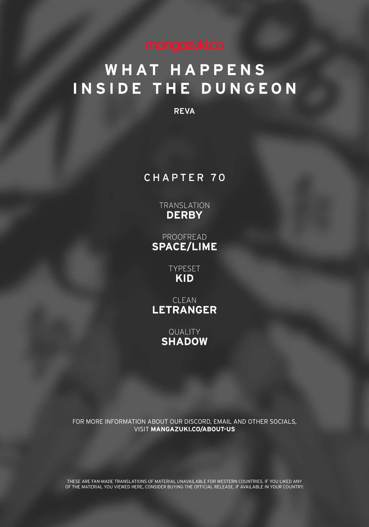What Happens Inside the Dungeon chapter 70 page 1