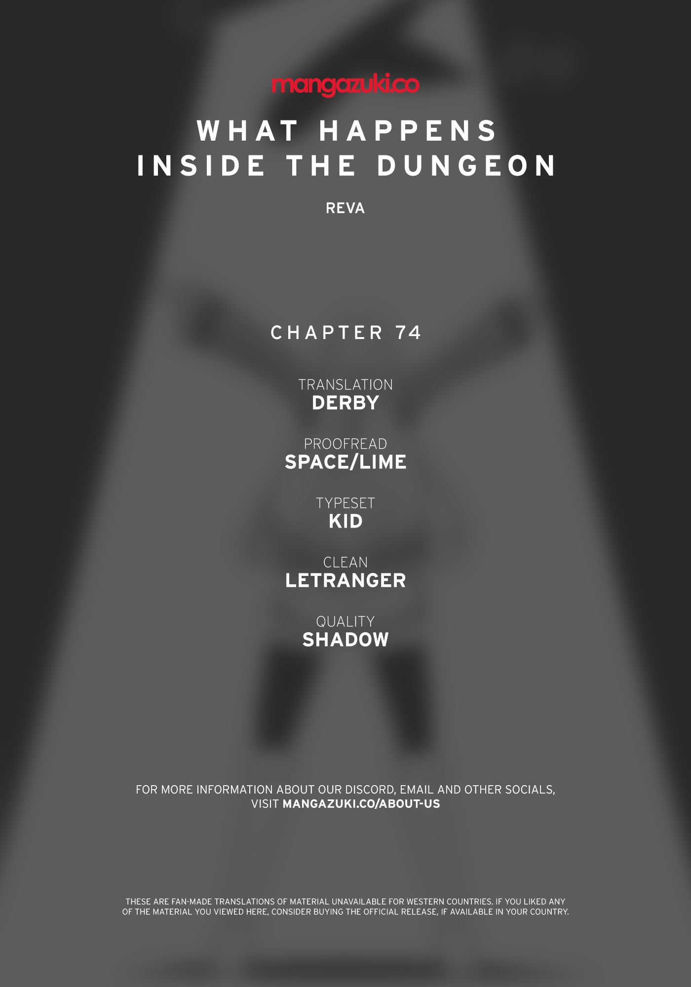 What Happens Inside the Dungeon chapter 74 page 1