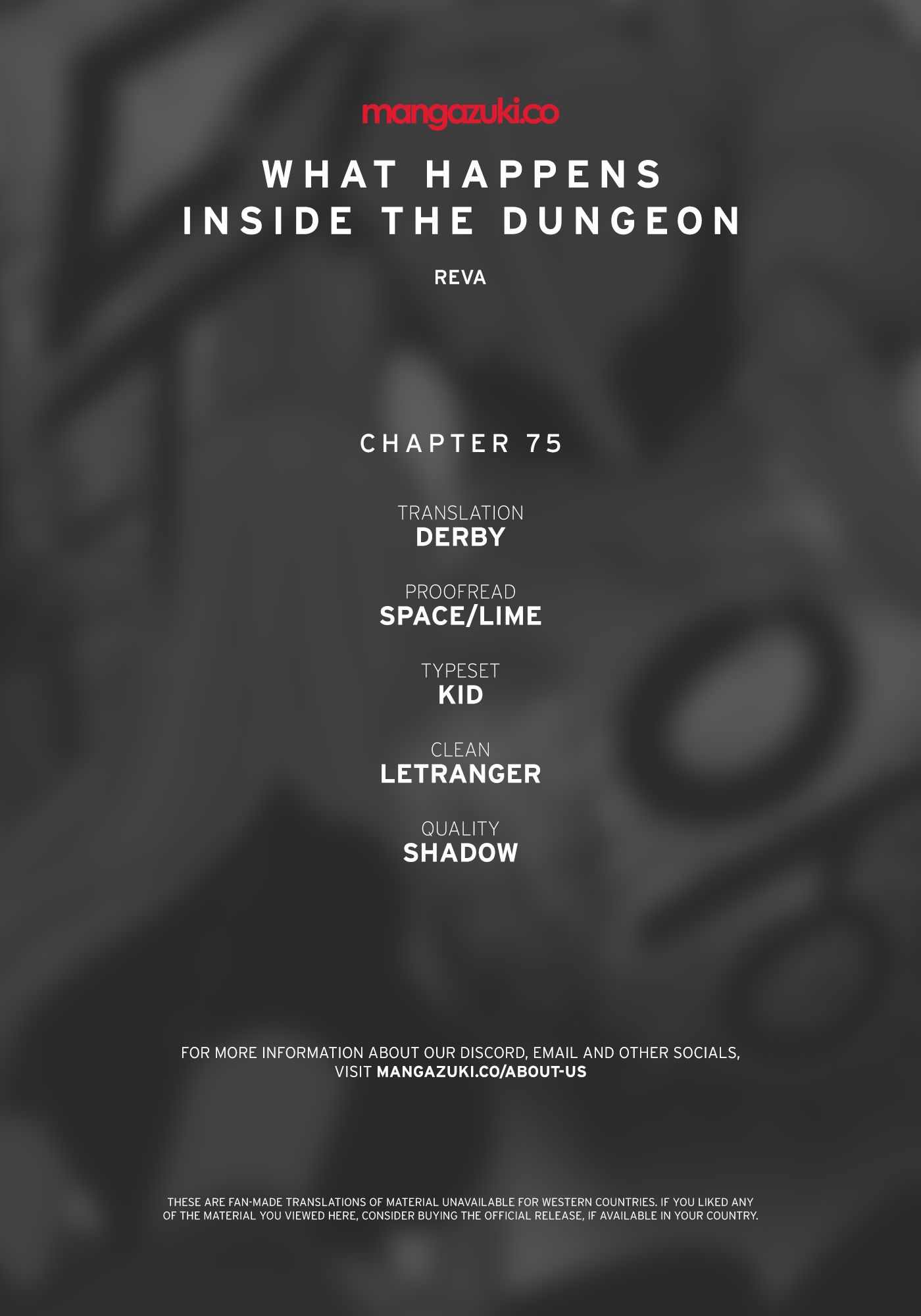 What Happens Inside the Dungeon chapter 75 page 1