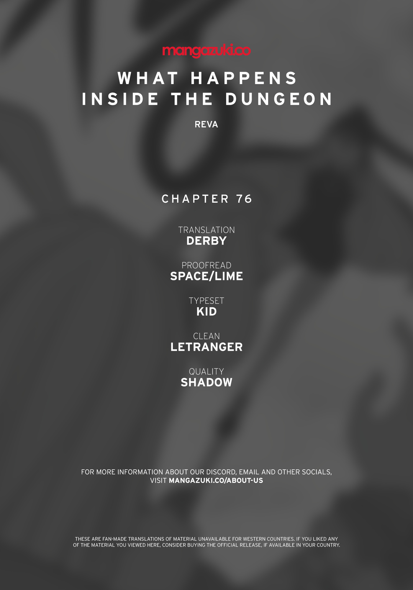What Happens Inside the Dungeon chapter 76 page 1