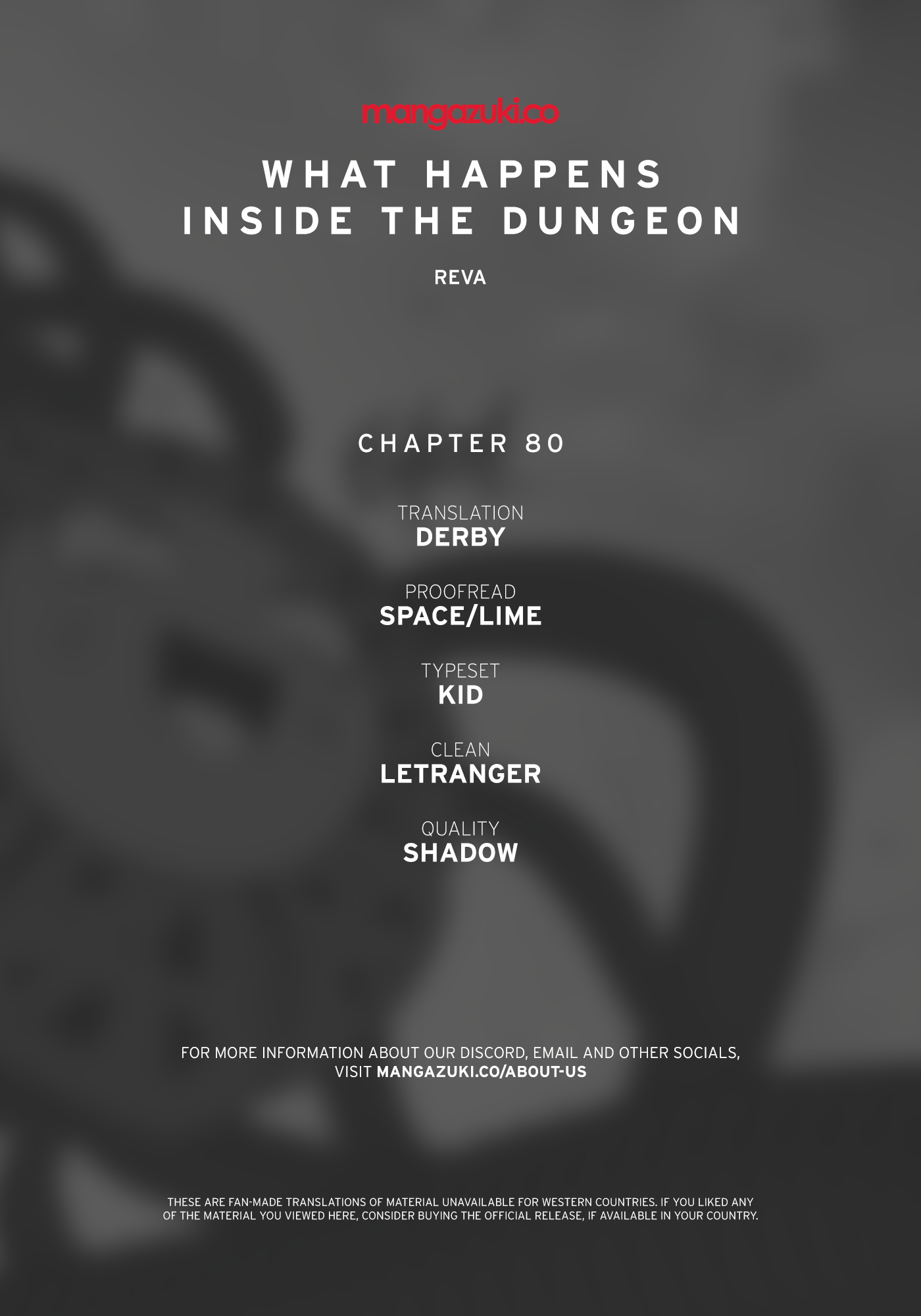 What Happens Inside the Dungeon chapter 80 page 1