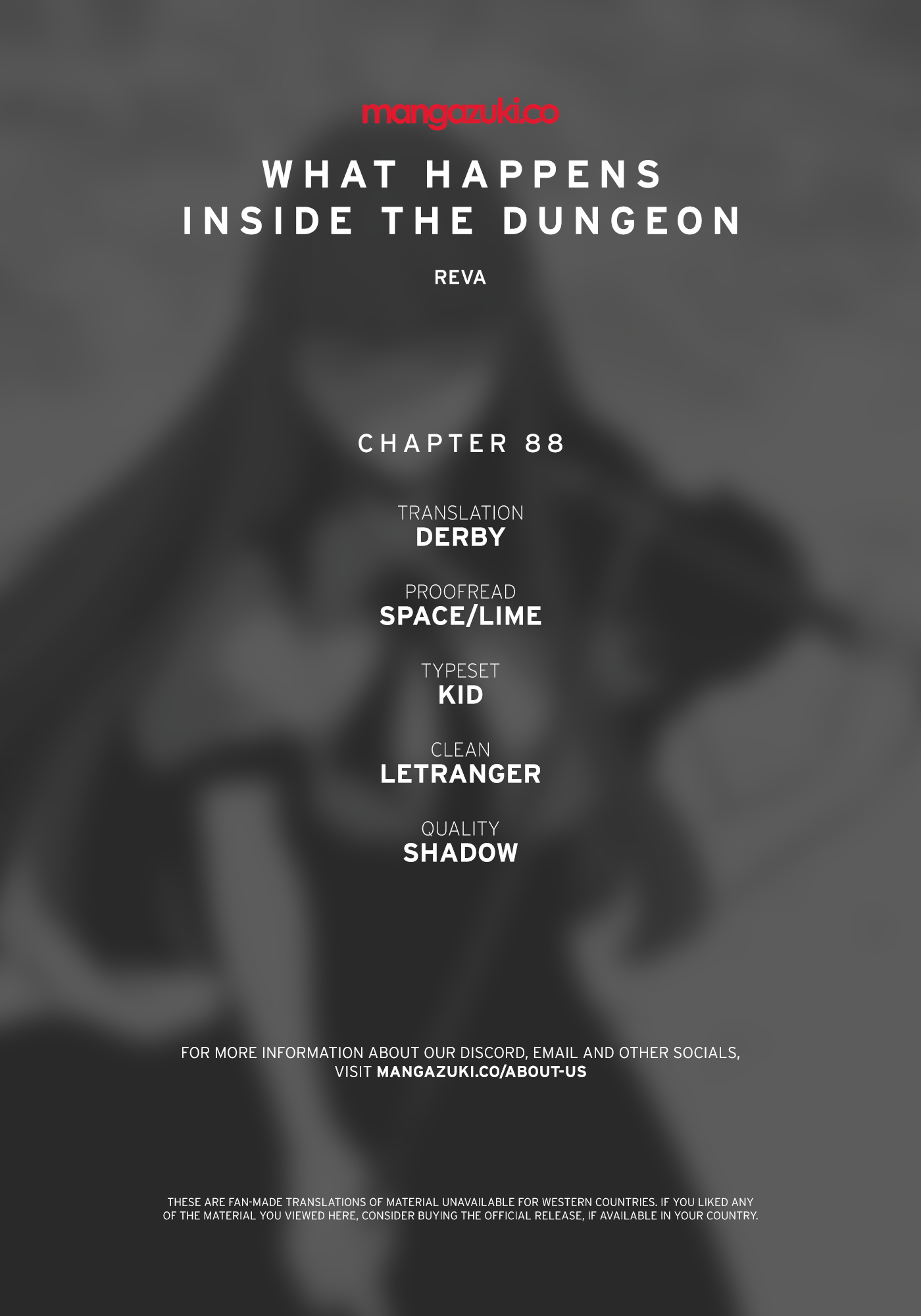 What Happens Inside the Dungeon chapter 88 page 1