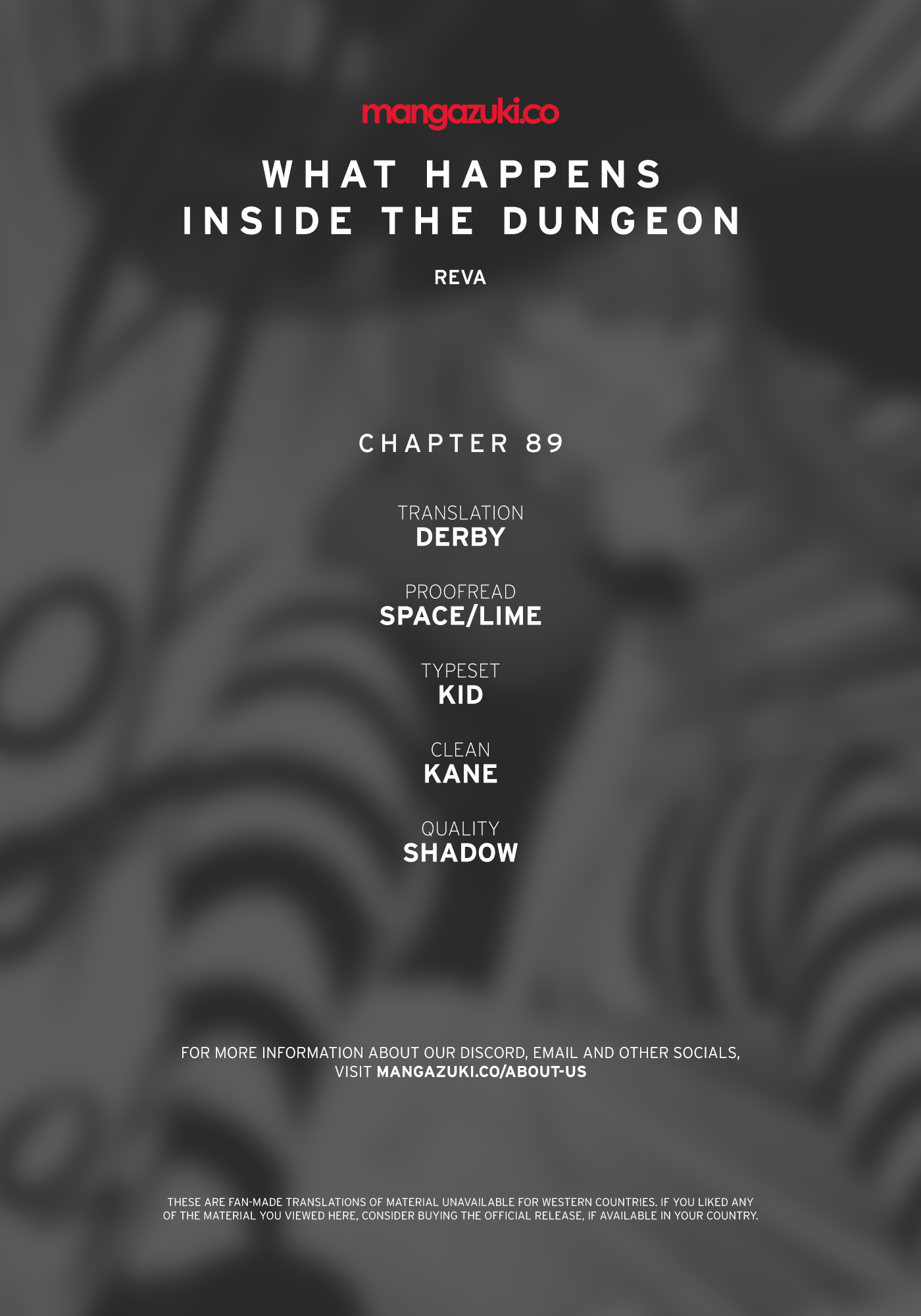 What Happens Inside the Dungeon chapter 89 page 1