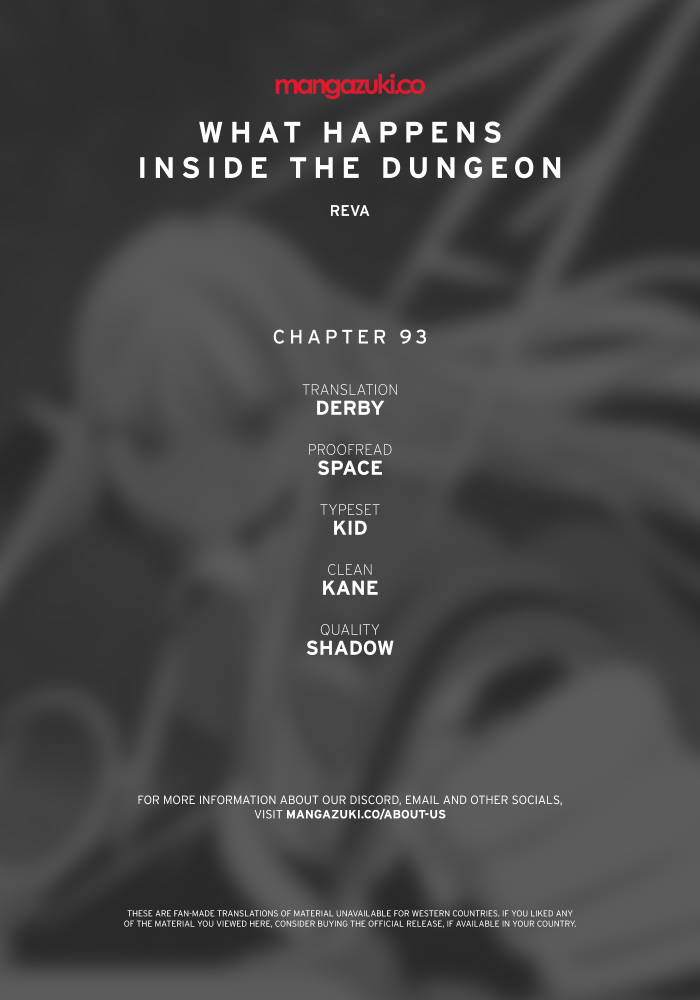 What Happens Inside the Dungeon chapter 93 page 1