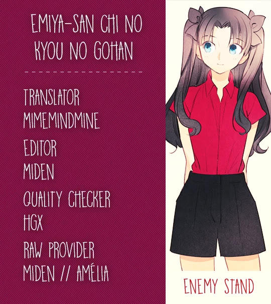 What's Cooking at the Emiya House Today? chapter 9.2 page 1