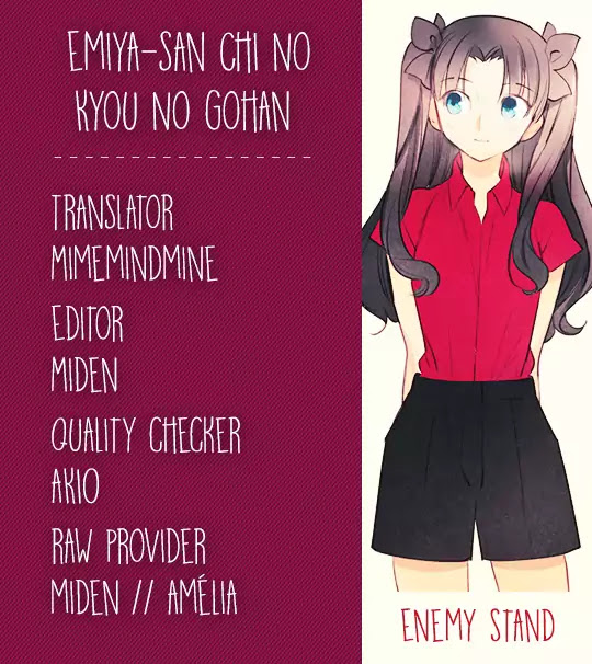 What's Cooking at the Emiya House Today? chapter 9.3 page 1