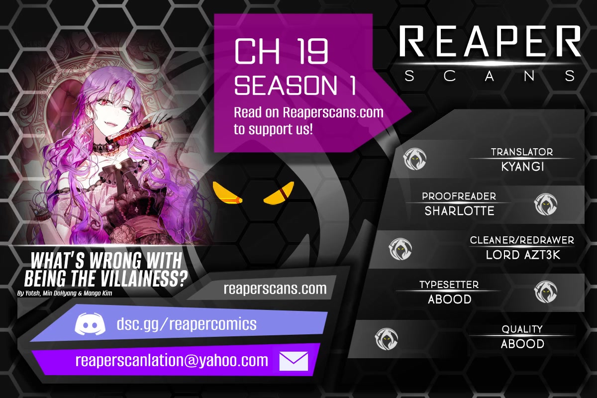 What's Wrong with Being the Villainess? chapter 19 page 1