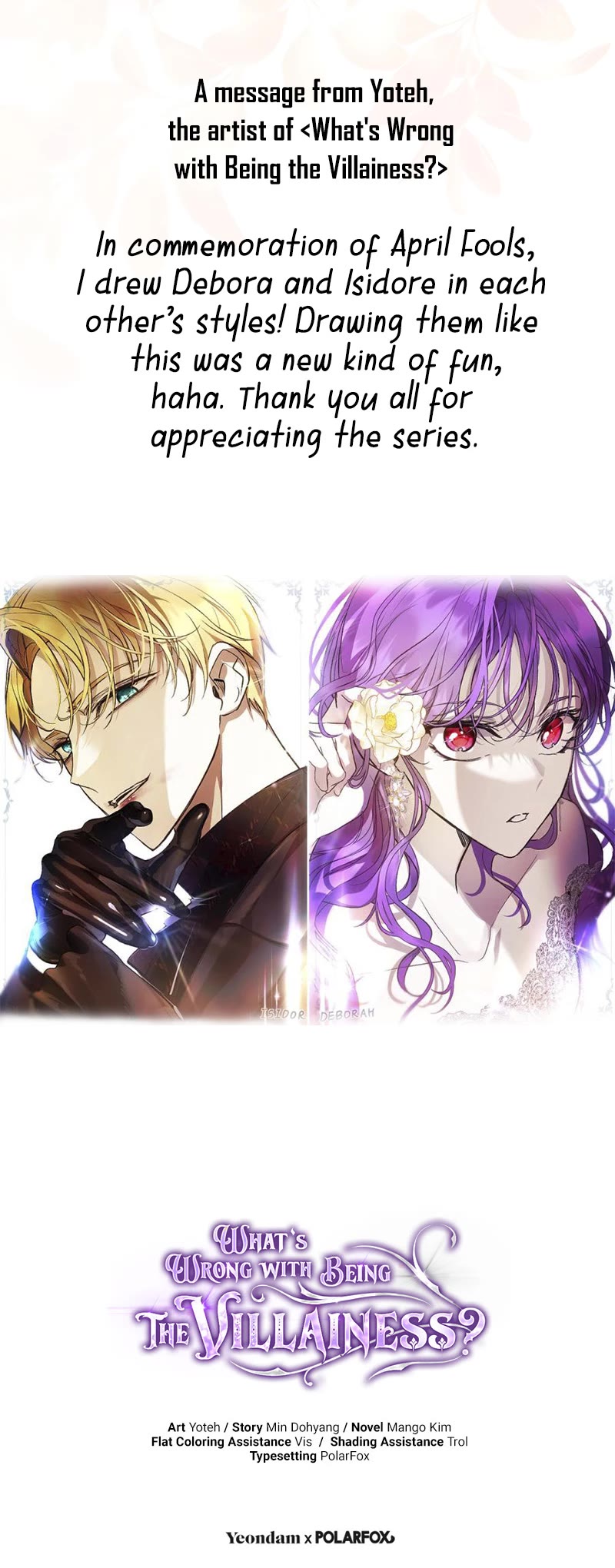 What's Wrong with Being the Villainess? chapter 37 page 42