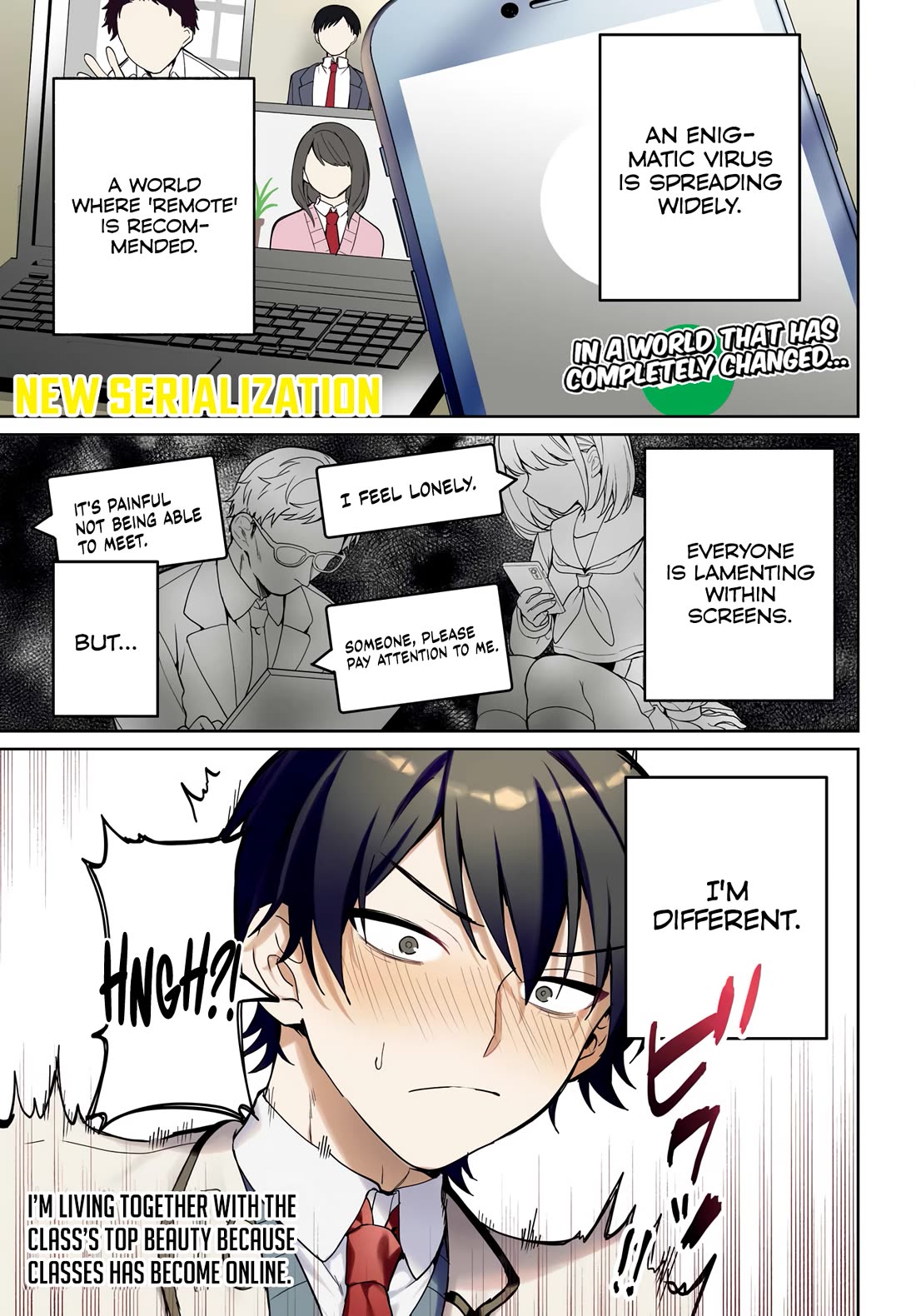 When I Got to Remote Class, I had to Move in with the Most Beautiful Girl in My Class chapter 1 page 1