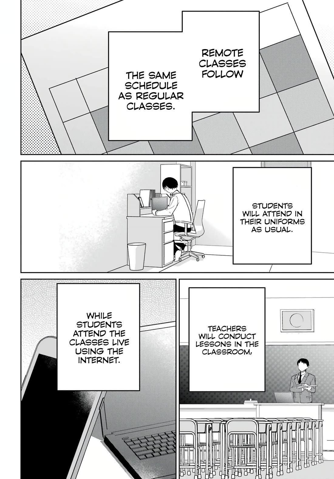 When I Got to Remote Class, I had to Move in with the Most Beautiful Girl in My Class chapter 4 page 8