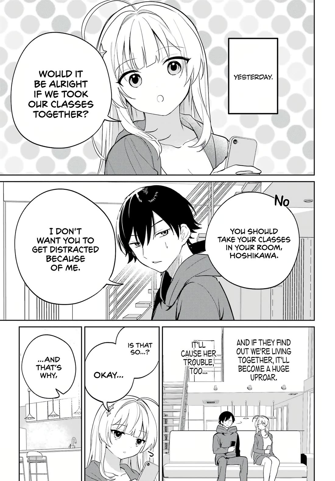 When I Got to Remote Class, I had to Move in with the Most Beautiful Girl in My Class chapter 4 page 9