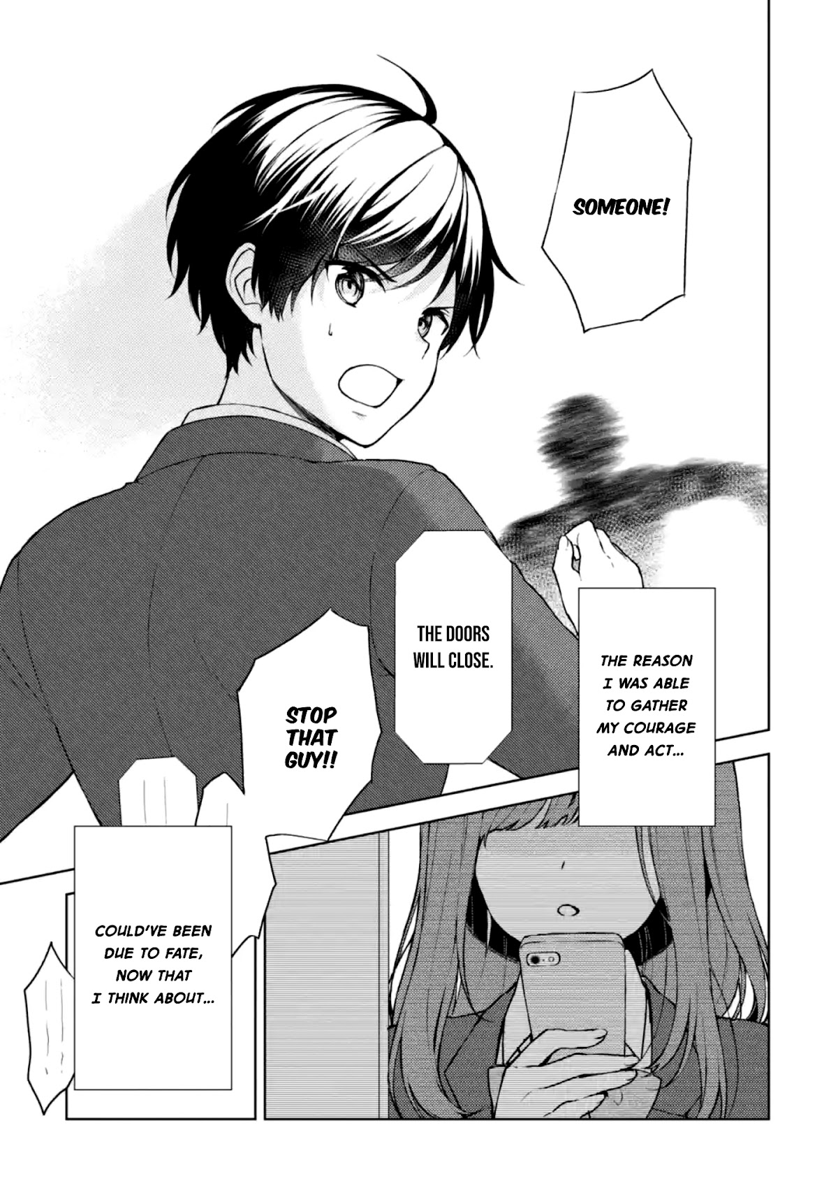 When I Rescued a Beautiful Girl Who Was About to Be Mol*sted, It Was My Childhood Friend Sitting Next to Me chapter 1 page 10