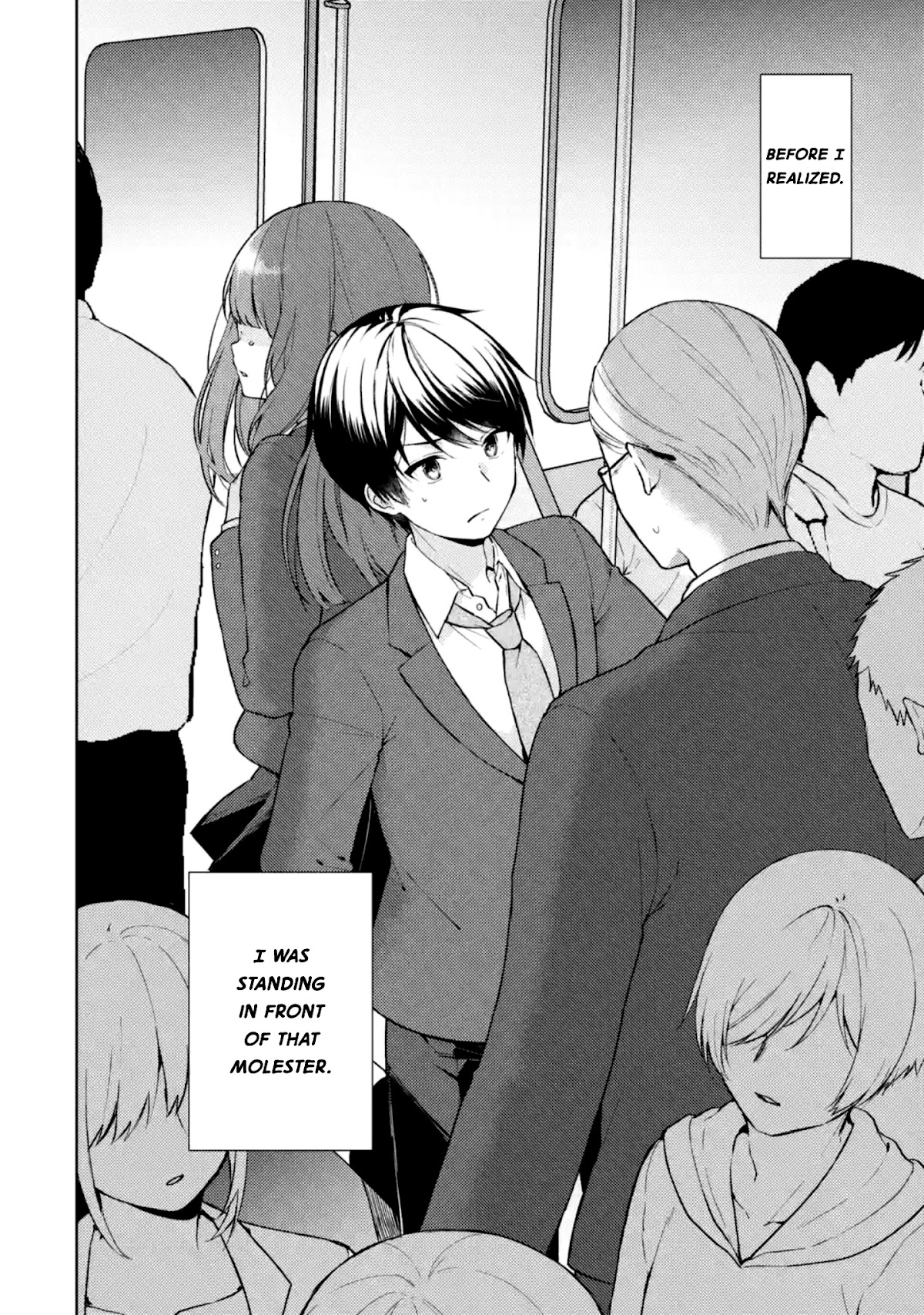 When I Rescued a Beautiful Girl Who Was About to Be Mol*sted, It Was My Childhood Friend Sitting Next to Me chapter 1 page 7