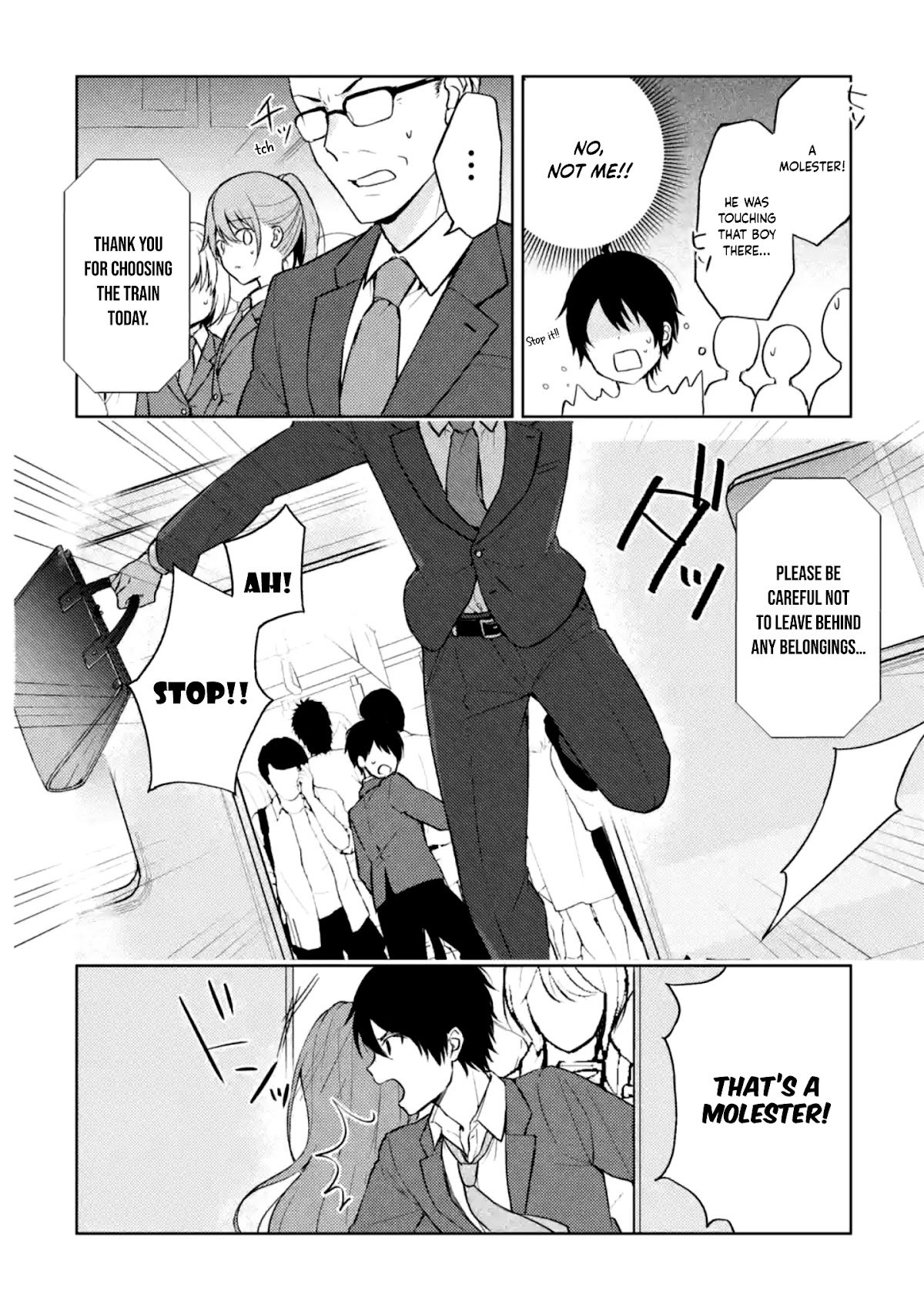 When I Rescued a Beautiful Girl Who Was About to Be Mol*sted, It Was My Childhood Friend Sitting Next to Me chapter 1 page 9