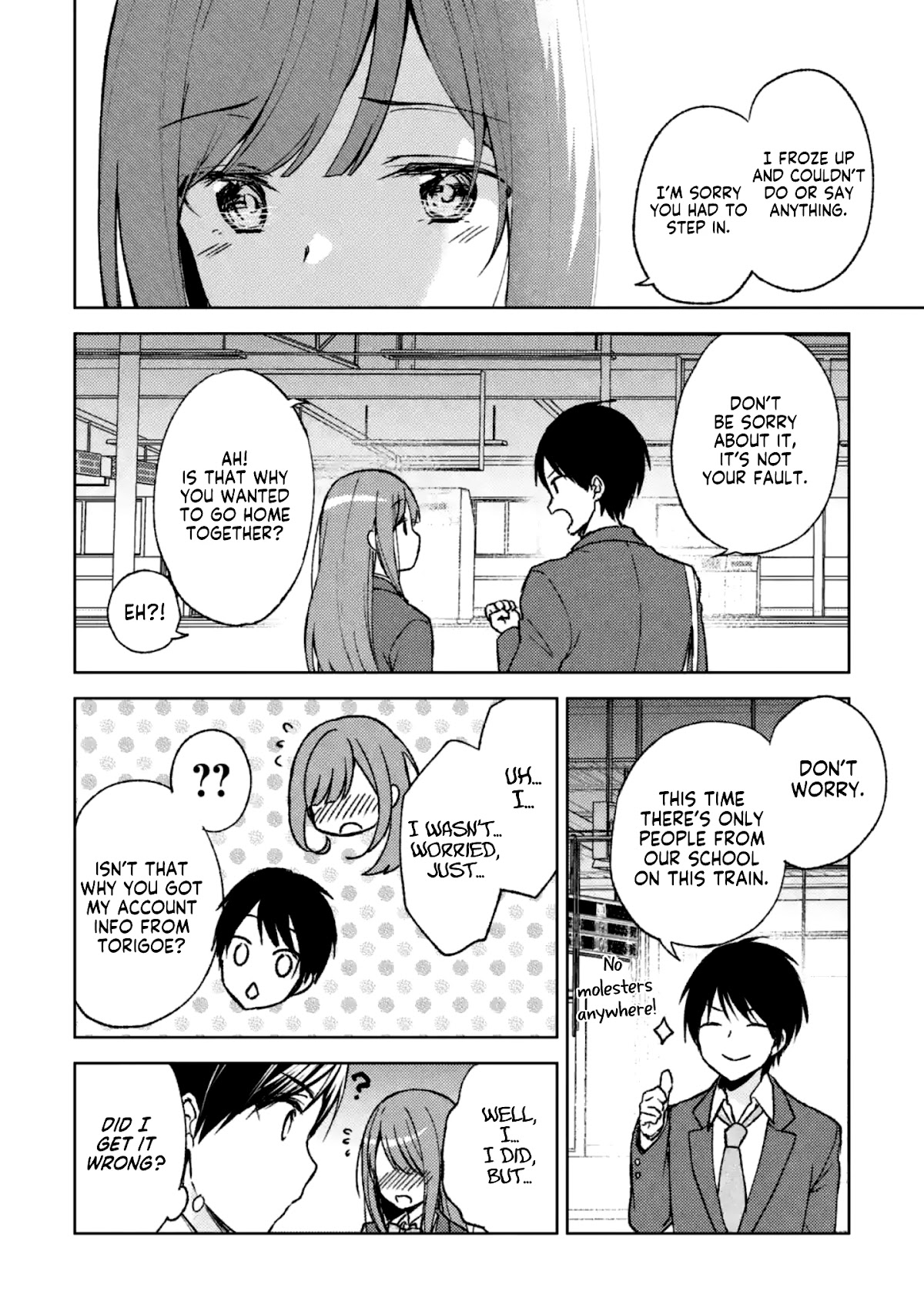 When I Rescued a Beautiful Girl Who Was About to Be Mol*sted, It Was My Childhood Friend Sitting Next to Me chapter 3 page 12