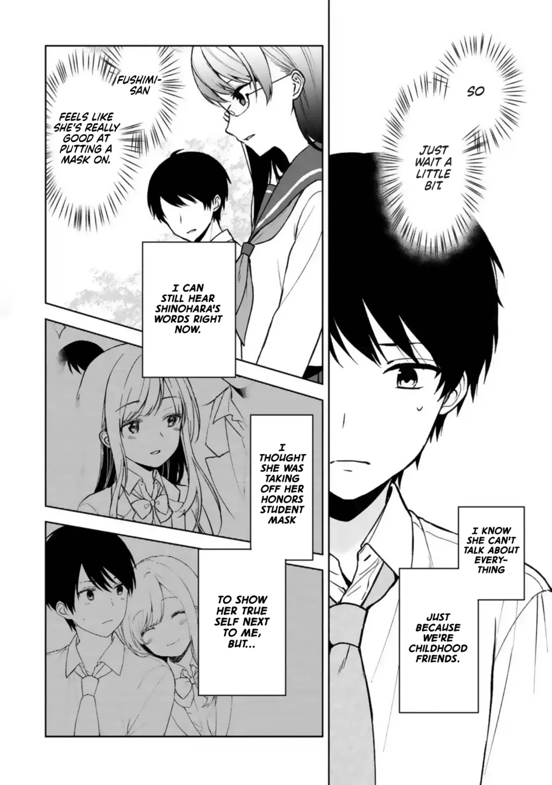 When I Rescued a Beautiful Girl Who Was About to Be Mol*sted, It Was My Childhood Friend Sitting Next to Me chapter 31 page 4