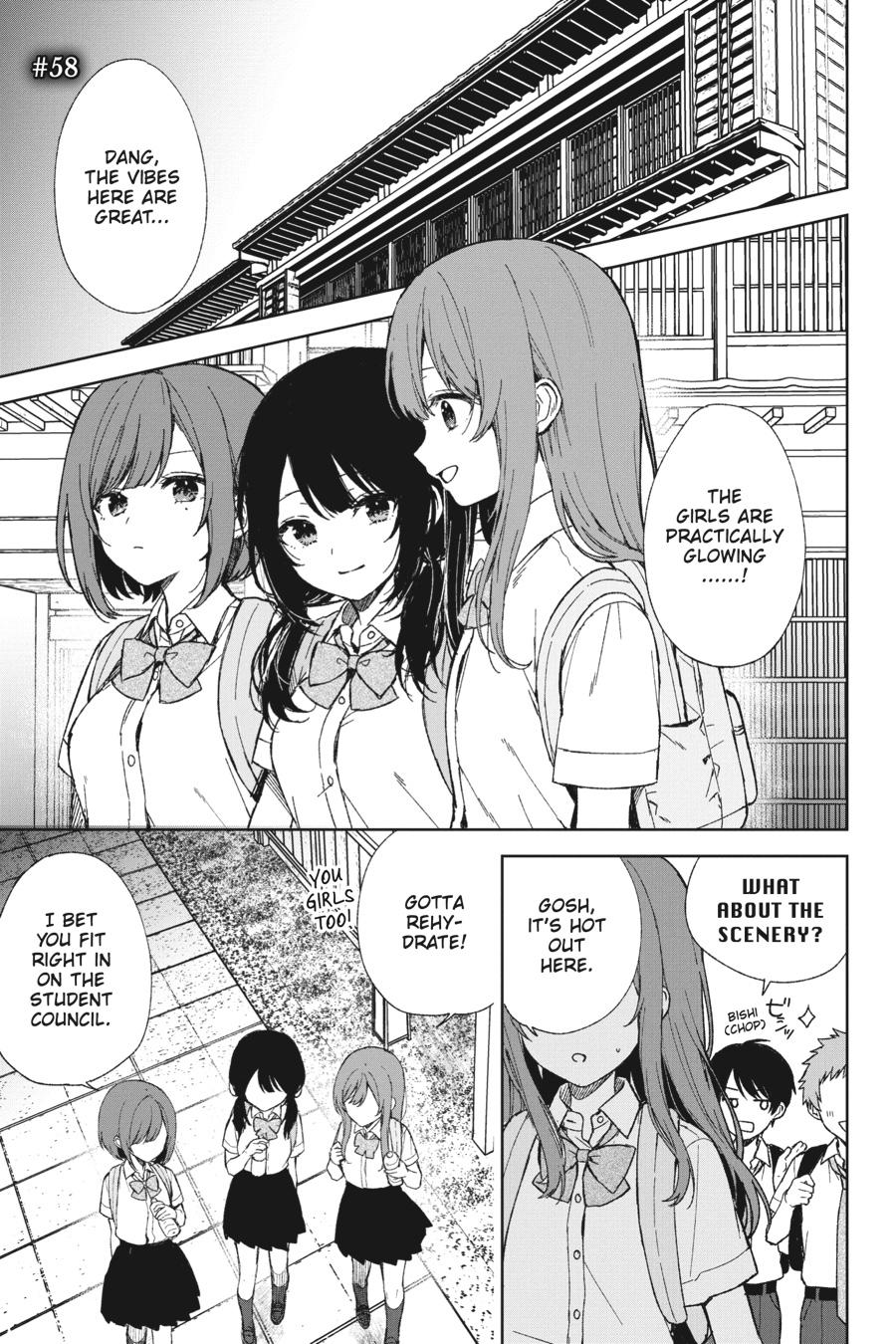 When I Rescued a Beautiful Girl Who Was About to Be Mol*sted, It Was My Childhood Friend Sitting Next to Me chapter 58 page 1