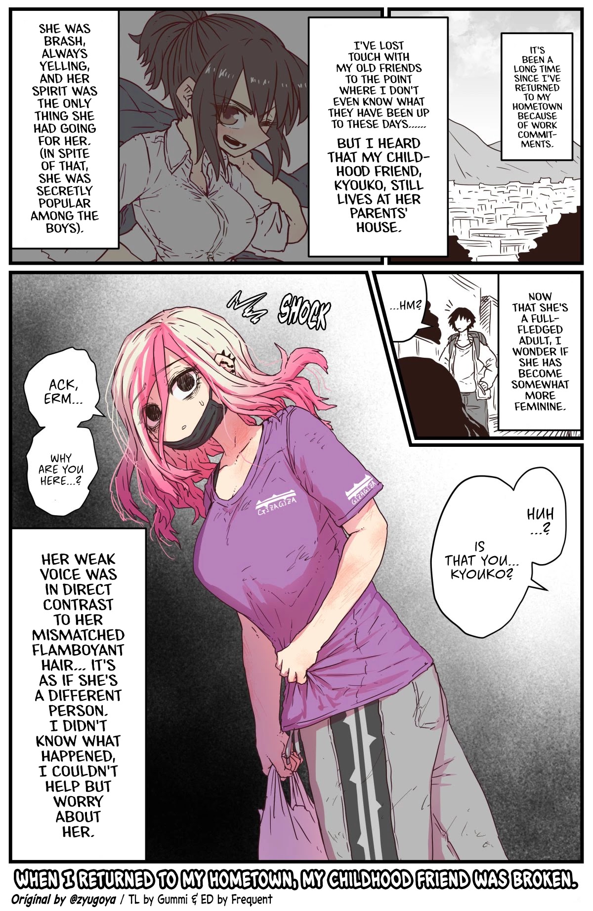 When I Returned to My Hometown, My Childhood Friend was Broken chapter 1 page 1