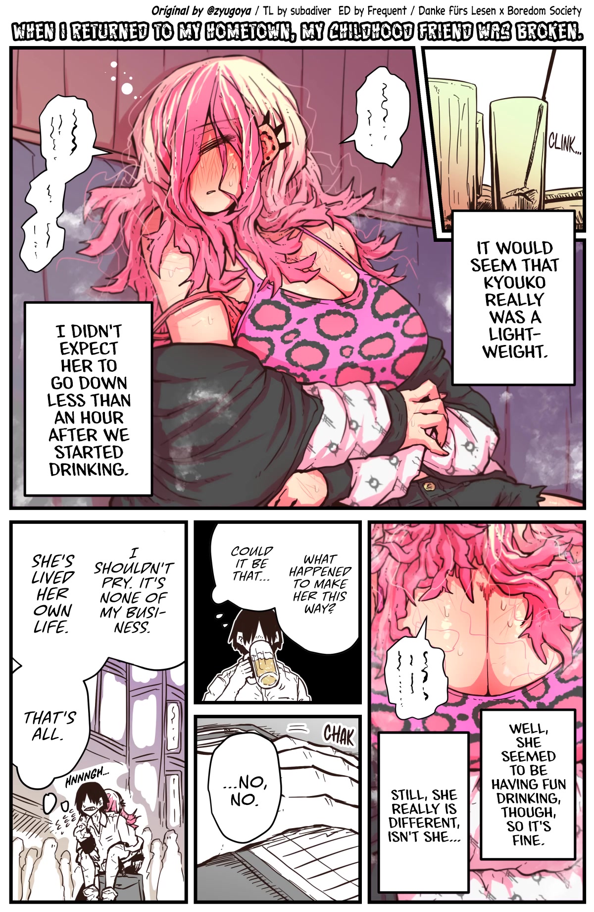 When I Returned to My Hometown, My Childhood Friend was Broken chapter 13 page 1