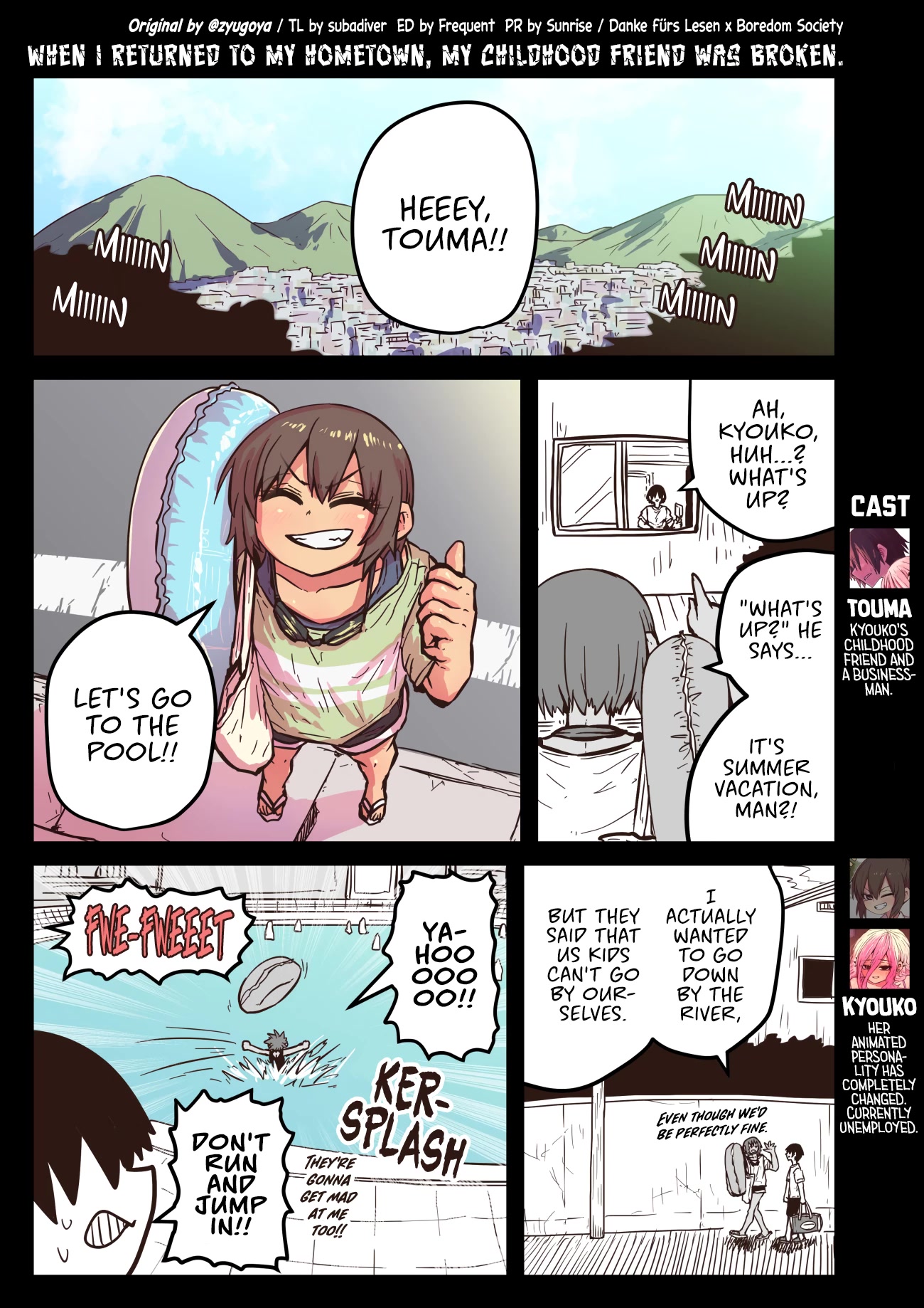 When I Returned to My Hometown, My Childhood Friend was Broken chapter 16 page 1