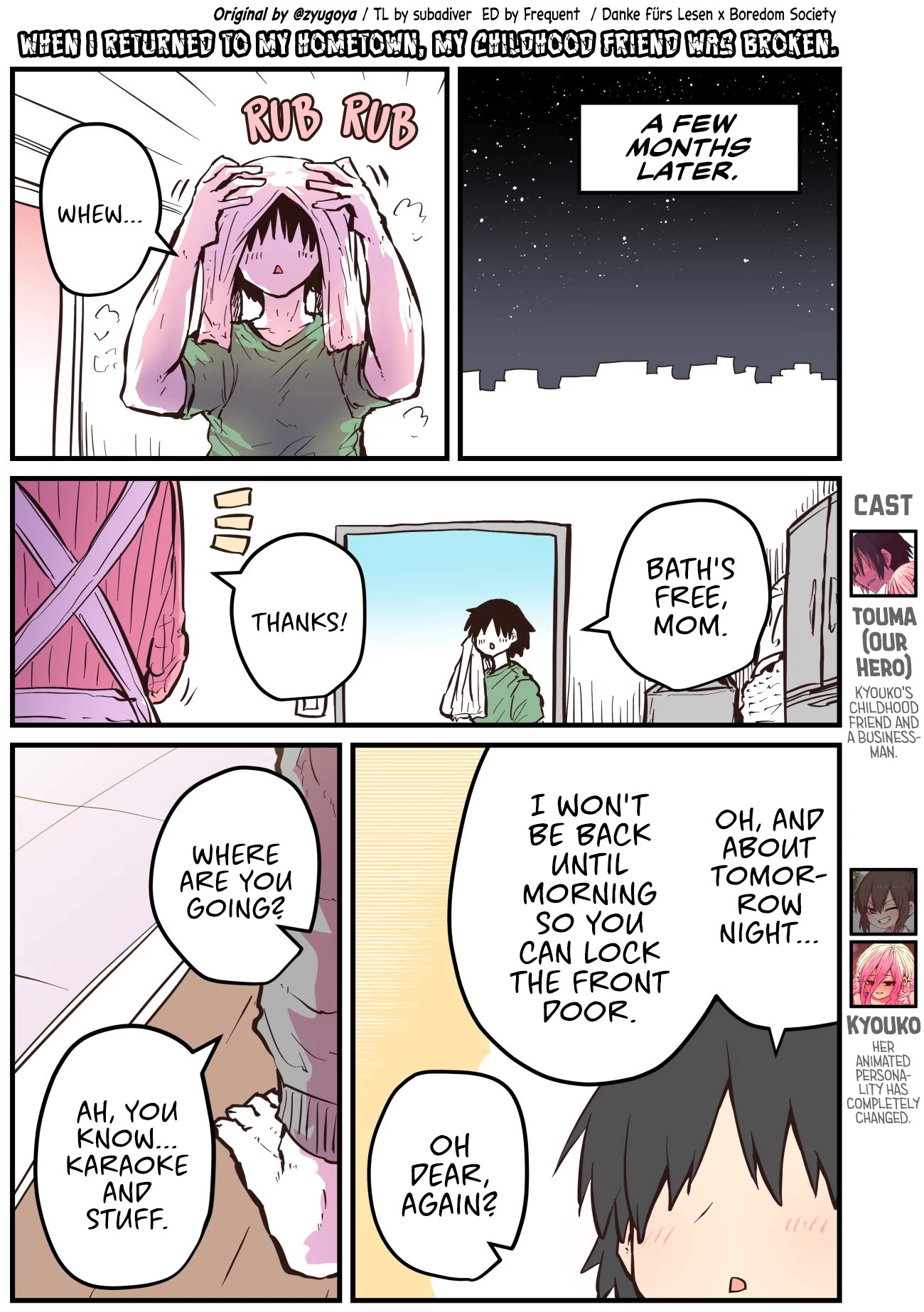 When I Returned to My Hometown, My Childhood Friend was Broken chapter 26 page 1