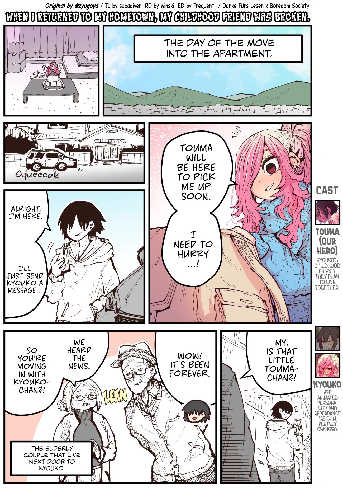 When I Returned to My Hometown, My Childhood Friend was Broken chapter 31 page 1