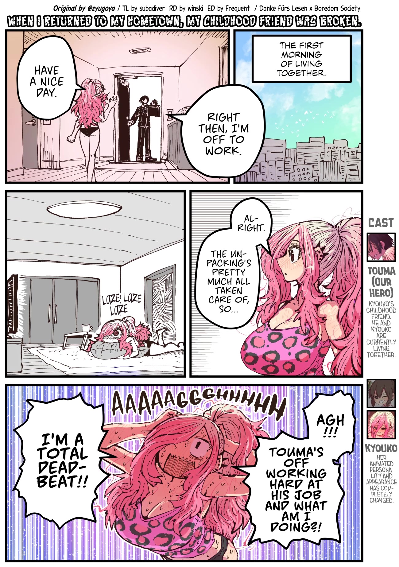 When I Returned to My Hometown, My Childhood Friend was Broken chapter 32 page 1