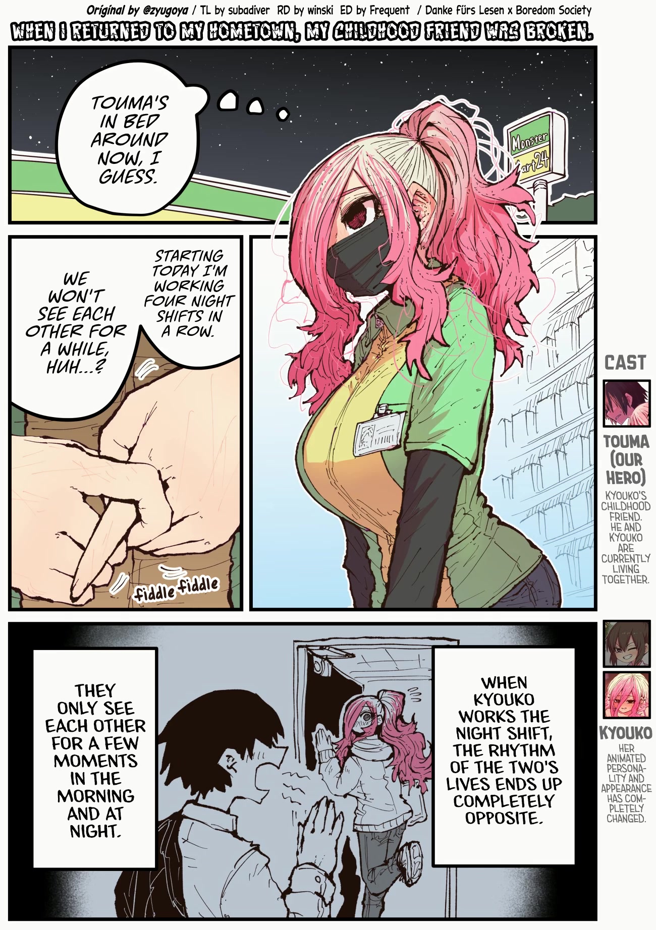 When I Returned to My Hometown, My Childhood Friend was Broken chapter 33 page 1