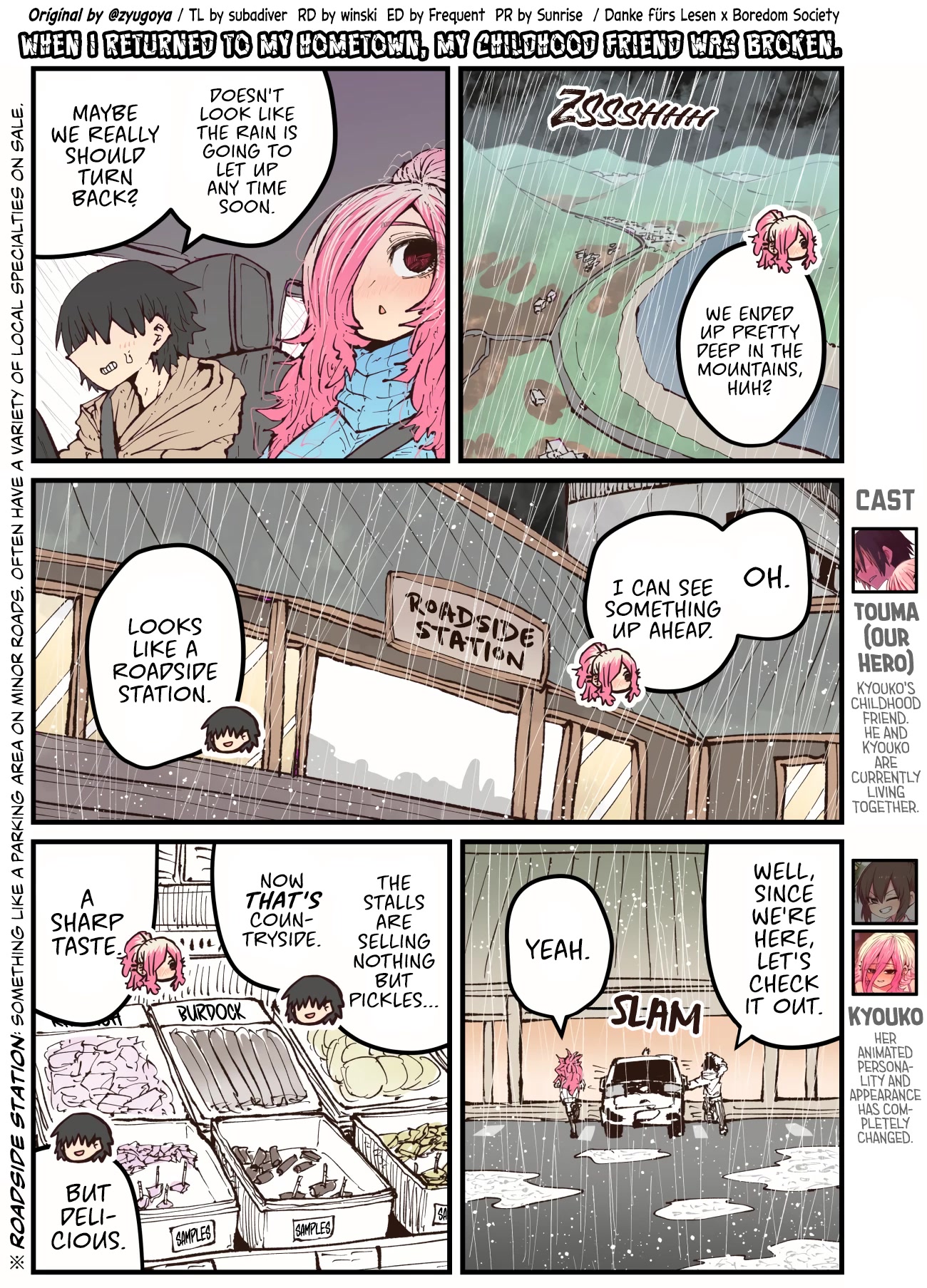 When I Returned to My Hometown, My Childhood Friend was Broken chapter 36 page 1