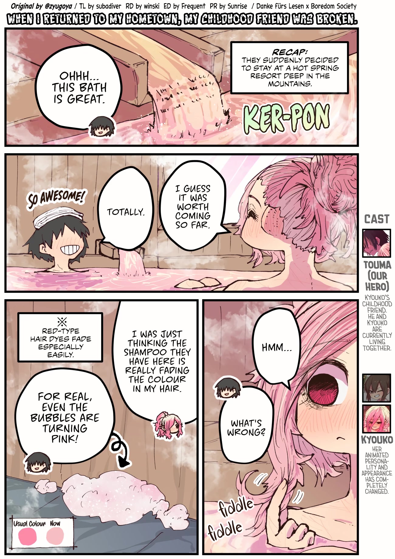 When I Returned to My Hometown, My Childhood Friend was Broken chapter 37 page 1