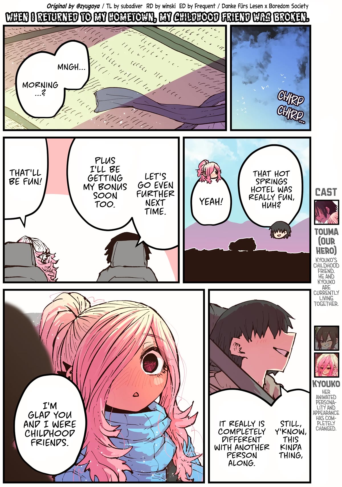 When I Returned to My Hometown, My Childhood Friend was Broken chapter 38 page 1