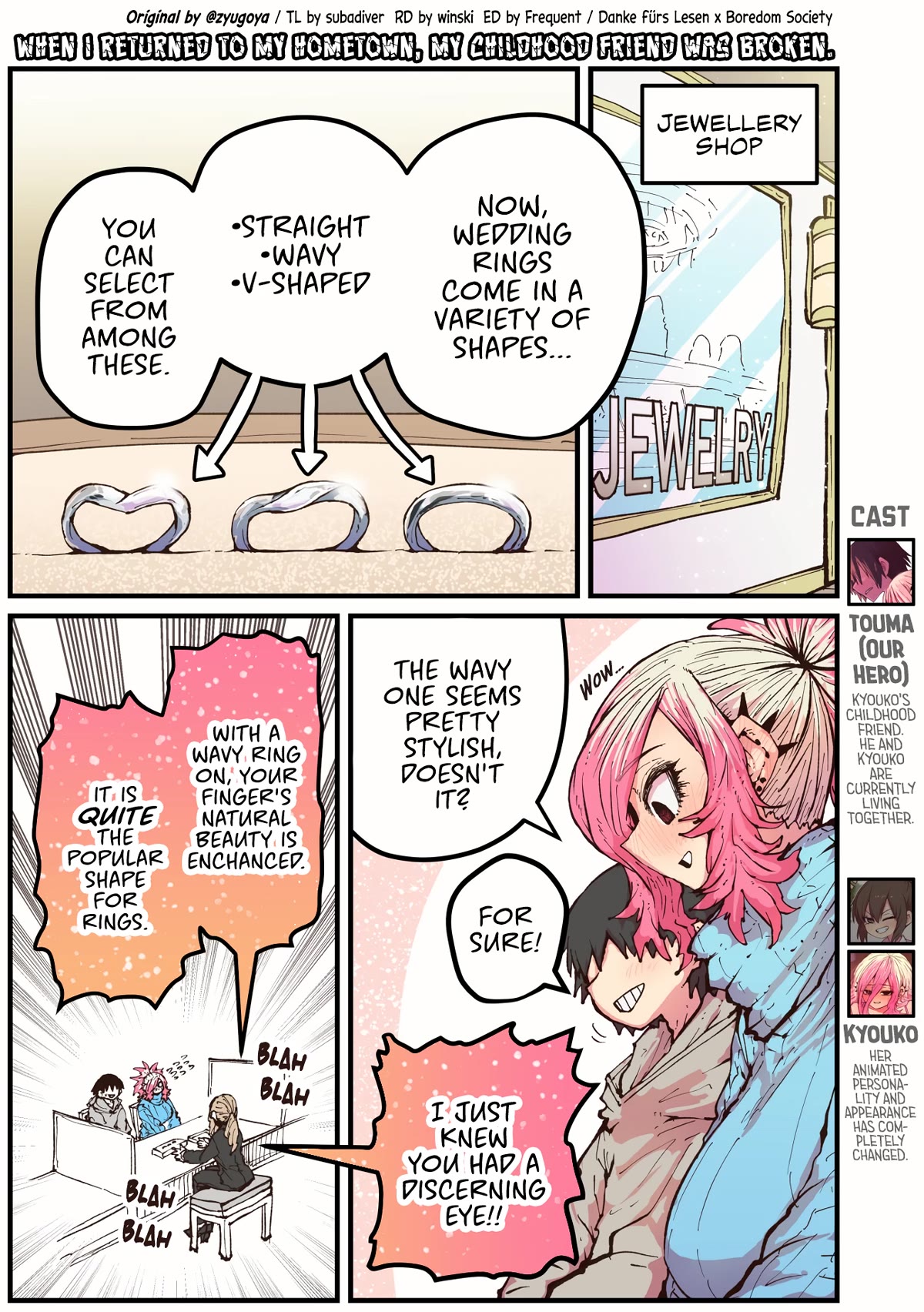 When I Returned to My Hometown, My Childhood Friend was Broken chapter 42 page 1