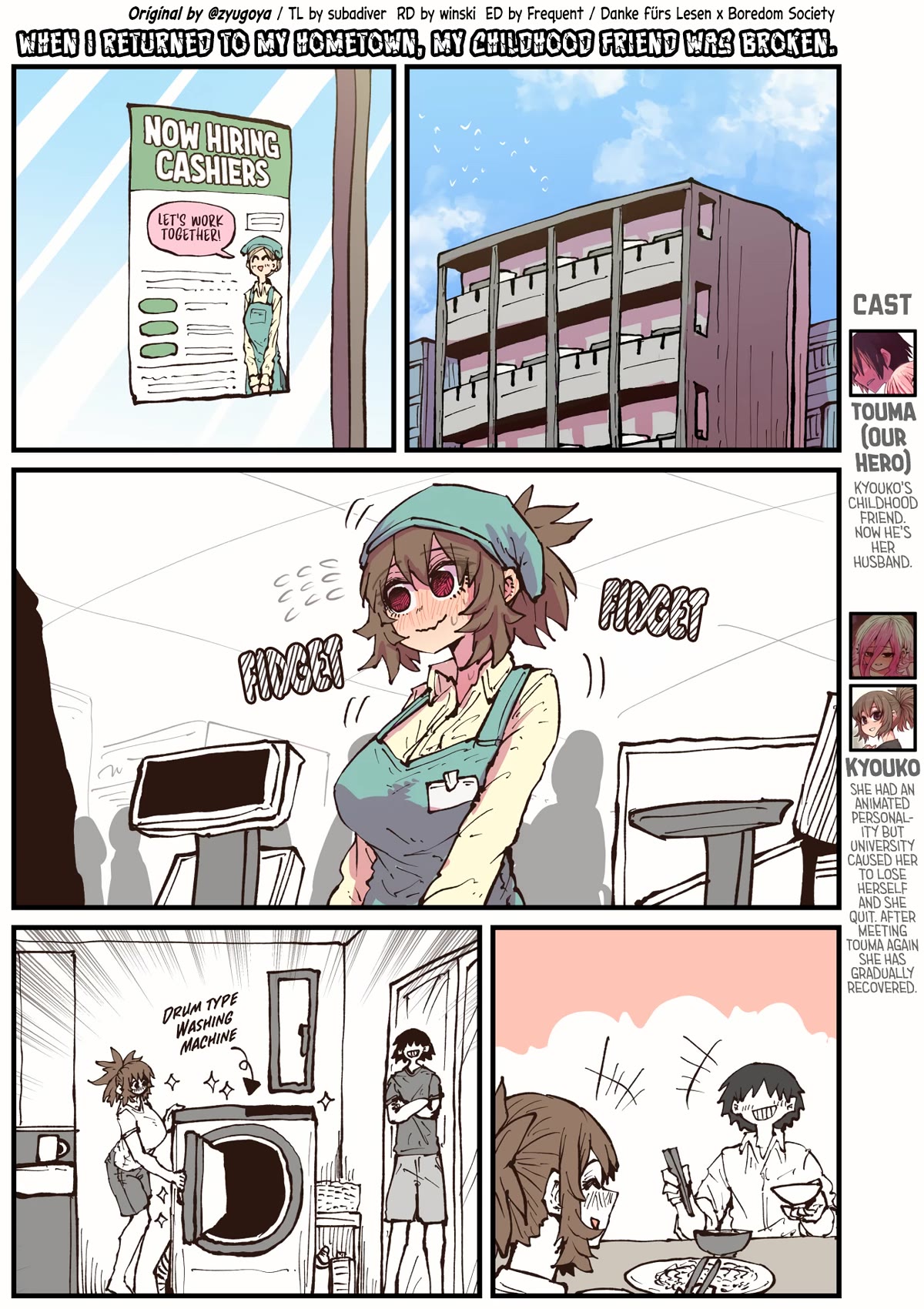 When I Returned to My Hometown, My Childhood Friend was Broken chapter 44 page 1