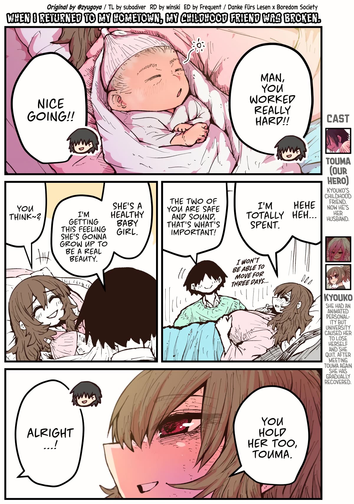 When I Returned to My Hometown, My Childhood Friend was Broken chapter 48 page 1
