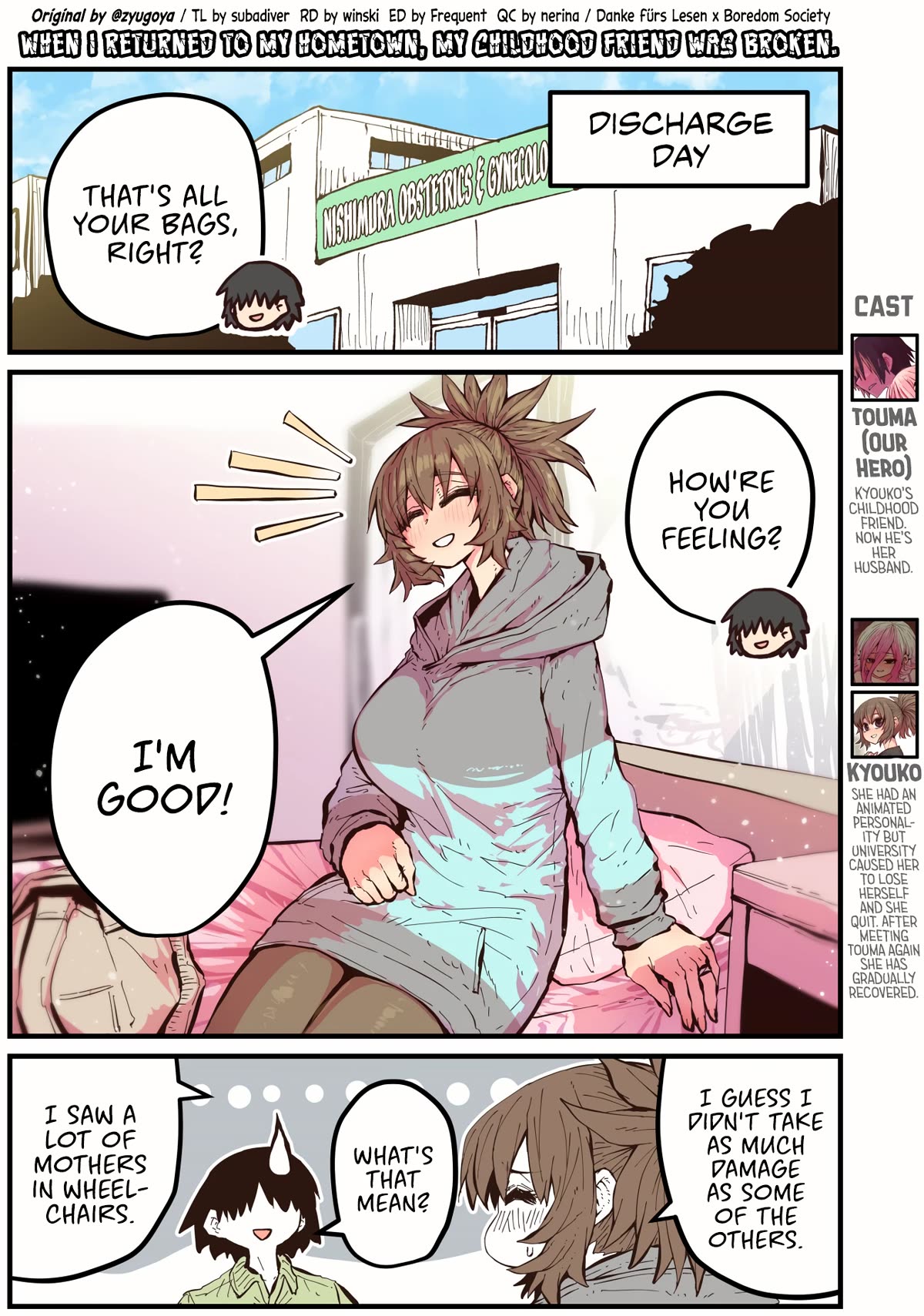 When I Returned to My Hometown, My Childhood Friend was Broken chapter 49 page 1