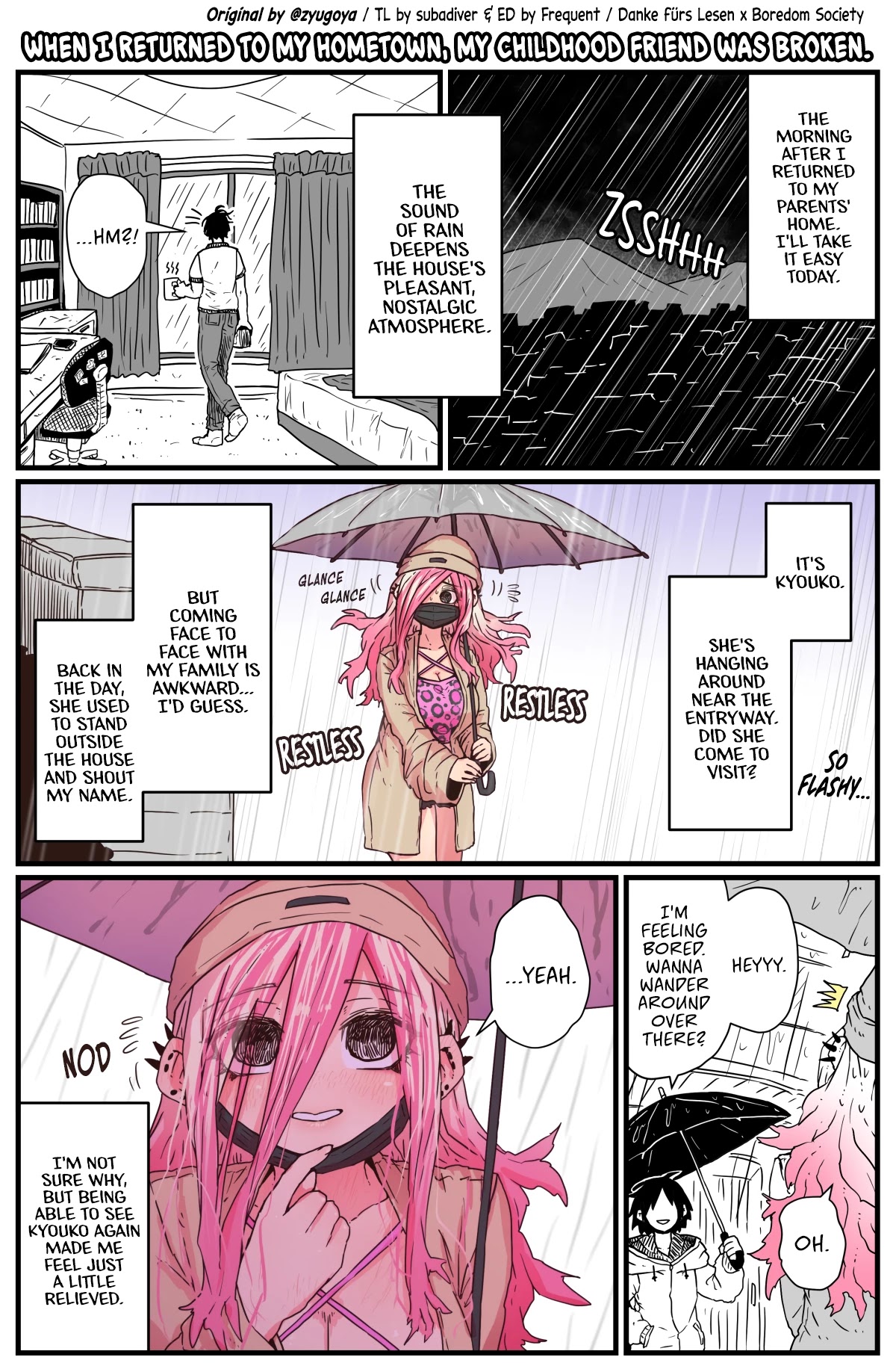 When I Returned to My Hometown, My Childhood Friend was Broken chapter 5 page 1
