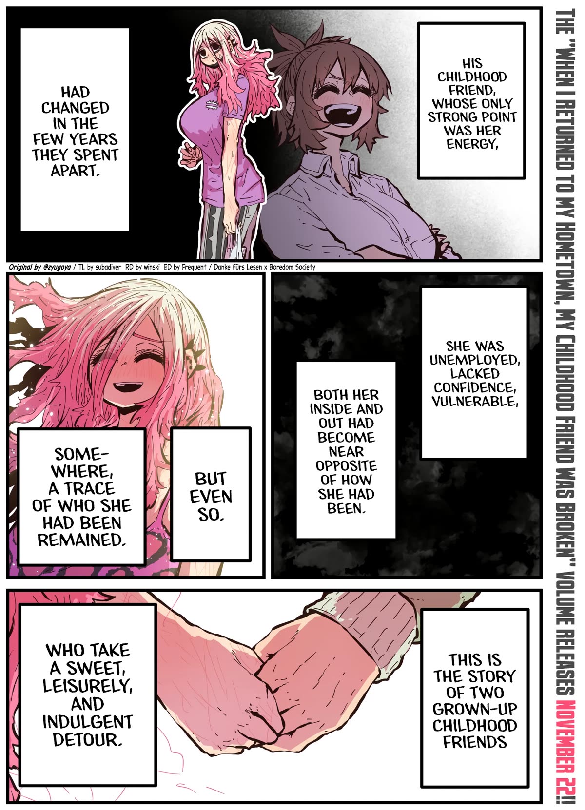 When I Returned to My Hometown, My Childhood Friend was Broken chapter 50.1 page 1