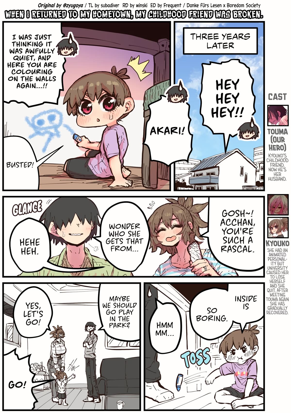 When I Returned to My Hometown, My Childhood Friend was Broken chapter 50 page 1