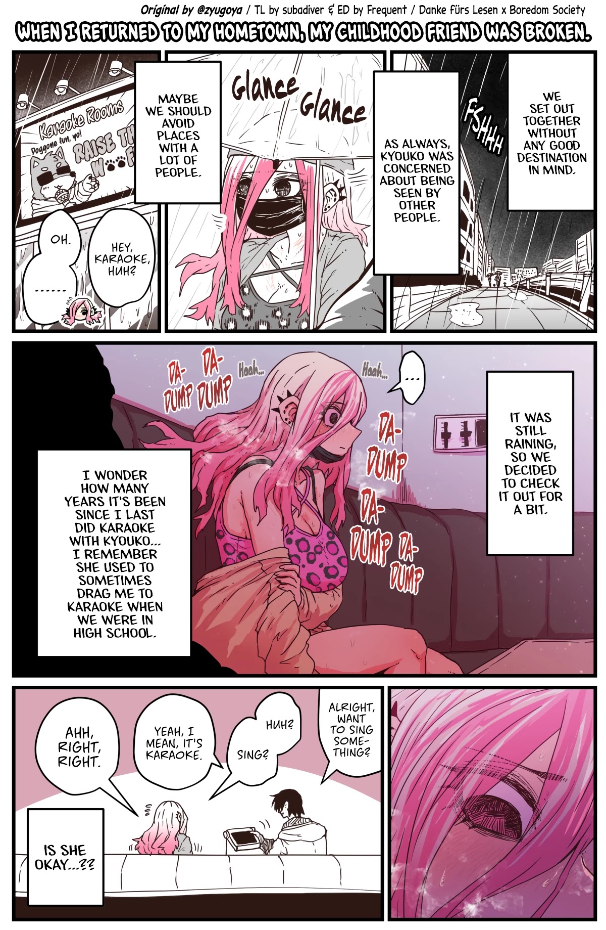 When I Returned to My Hometown, My Childhood Friend was Broken chapter 6 page 1