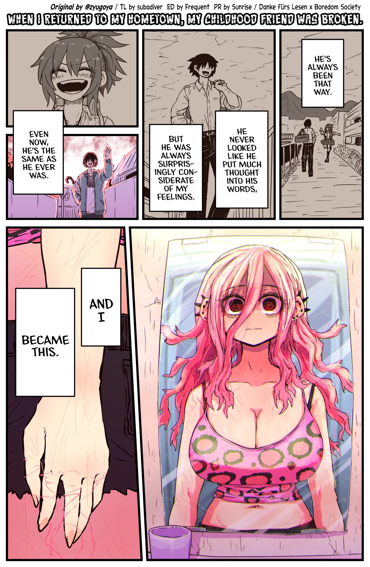 When I Returned to My Hometown, My Childhood Friend was Broken chapter 9 page 1
