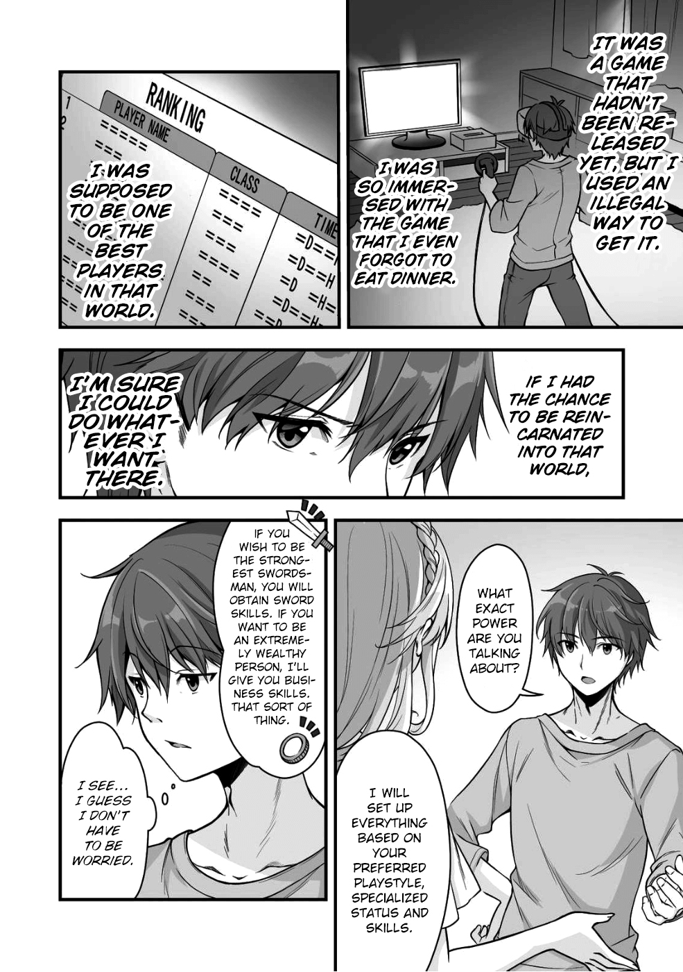 When I Was Playing Eroge With VR, I Was Reincarnated In A Different World, I Will Enslave All The Beautiful Demon Girls ~Crossout Saber~ chapter 1 page 8